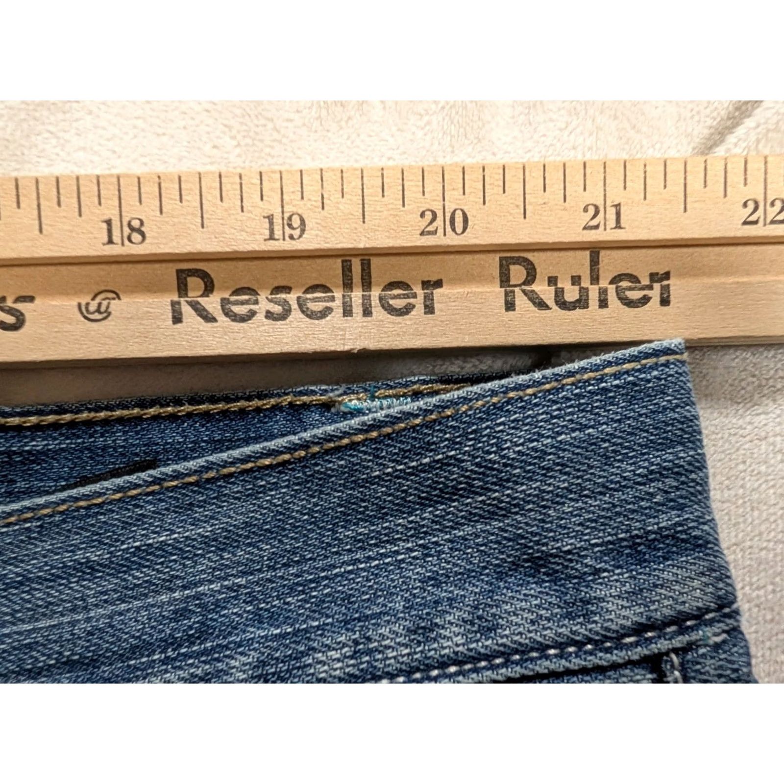 Enyce VTG Enyce Jeans Mens 42x34 Blue Baggy Embroidered Wide Leg Hip Hop Skater Y2K Jeans Mens 42 Blue Embroidered Baggy Wide Leg Hip Hop 90s Retro Mens Size US 42 / EU 58 - 4 Thumbnail