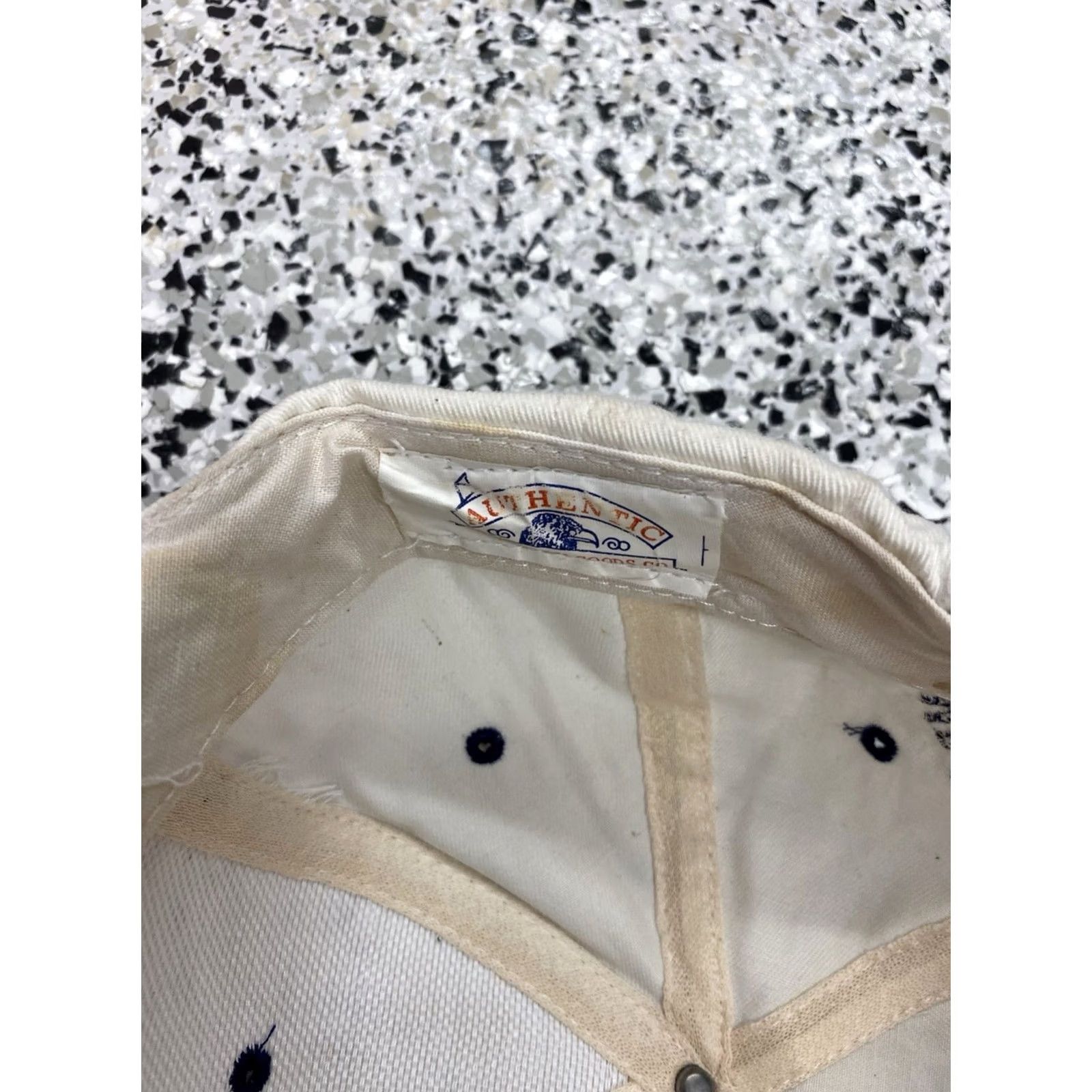 Vintage VINTAGE Eagle Dry Goods Hat Snapback Men One Size Blue White Nashville Studio B Home of a thousand Hits Boys? Mens Size ONE SIZE - 4 Thumbnail
