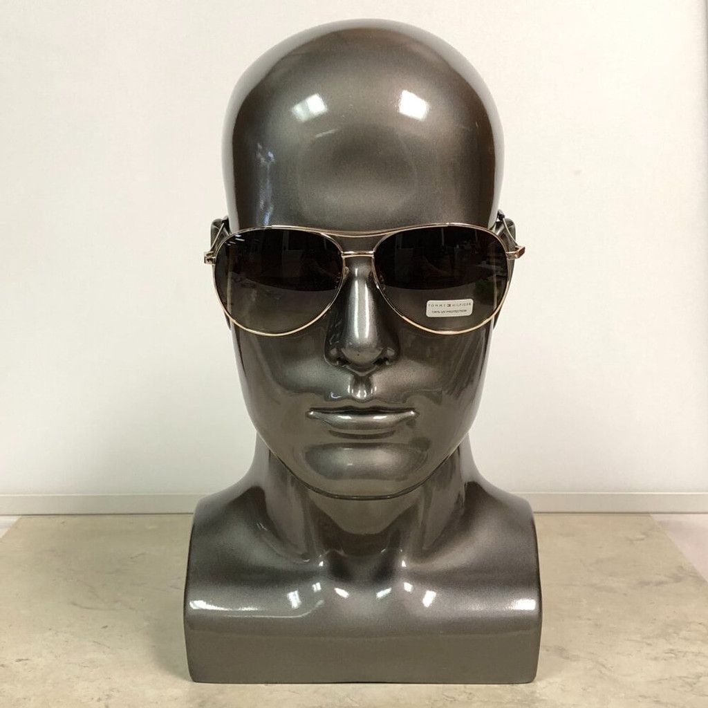 Tommy Hilfiger Tommy Hilfiger Gold & Black Aviator Frame Sunglasses Size ONE SIZE - 1 Thumbnail