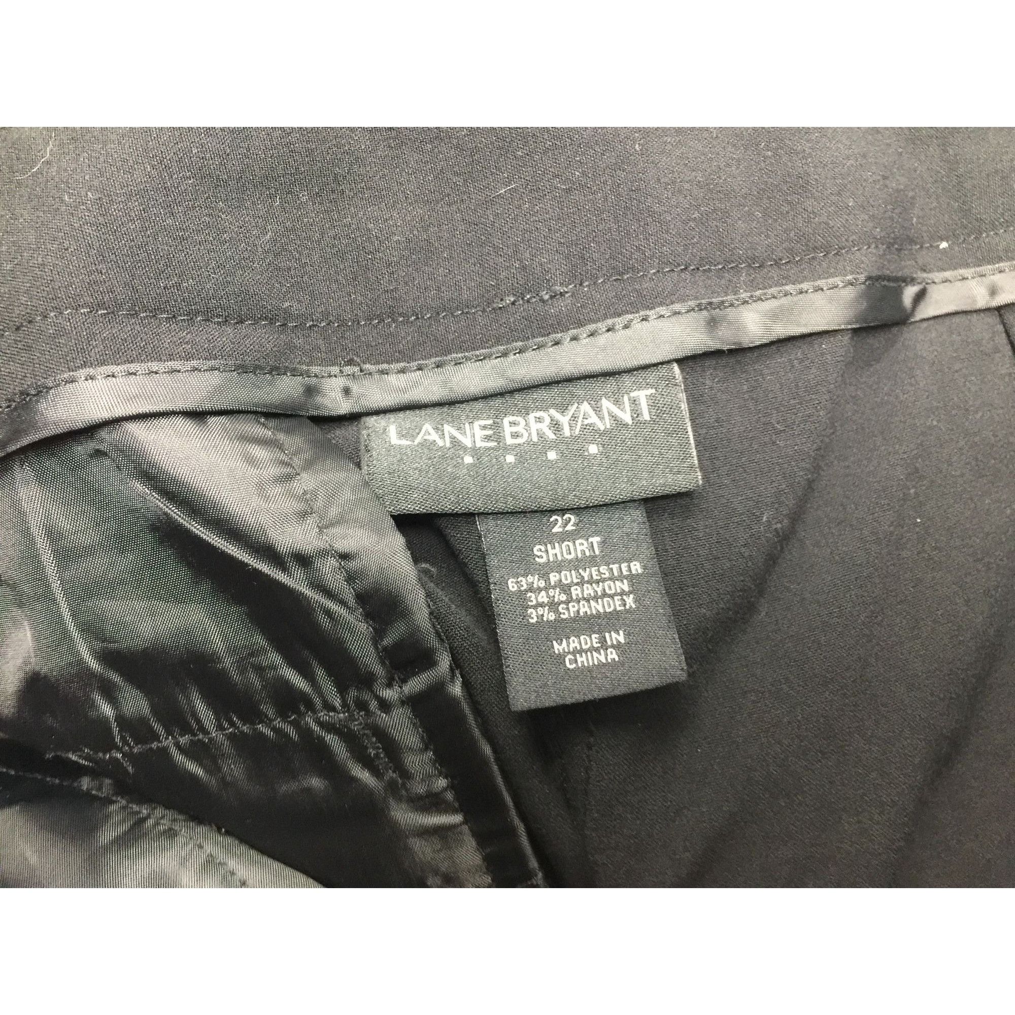 Other LANE BYRANT WOMENS SIZE 22 SHORT BLACK DRESS PANTS Size 22" - 5 Thumbnail
