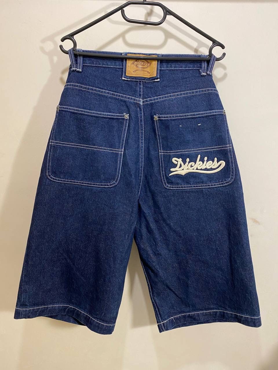 Dickies × Vintage Vintage Dickies Big Logo Rap Denim Baggy Shorts Size US 31 - 2 Thumbnail