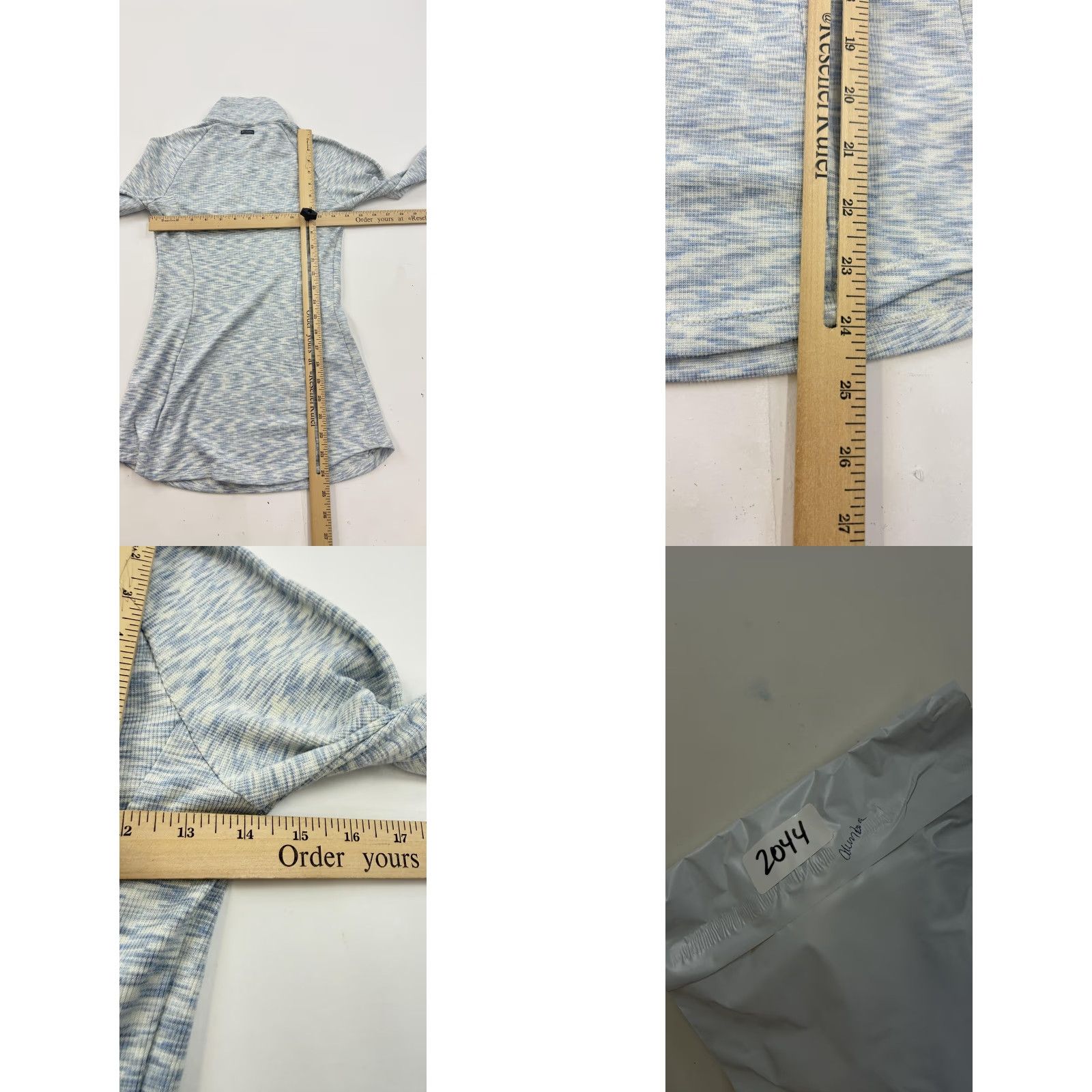 Vintage Columbia Shirt Womens Petite Medium Blue 1/4 Zip Long Sleeve Lightweight Stretch Size M / US 6-8 / IT 42-44 - 8 Thumbnail