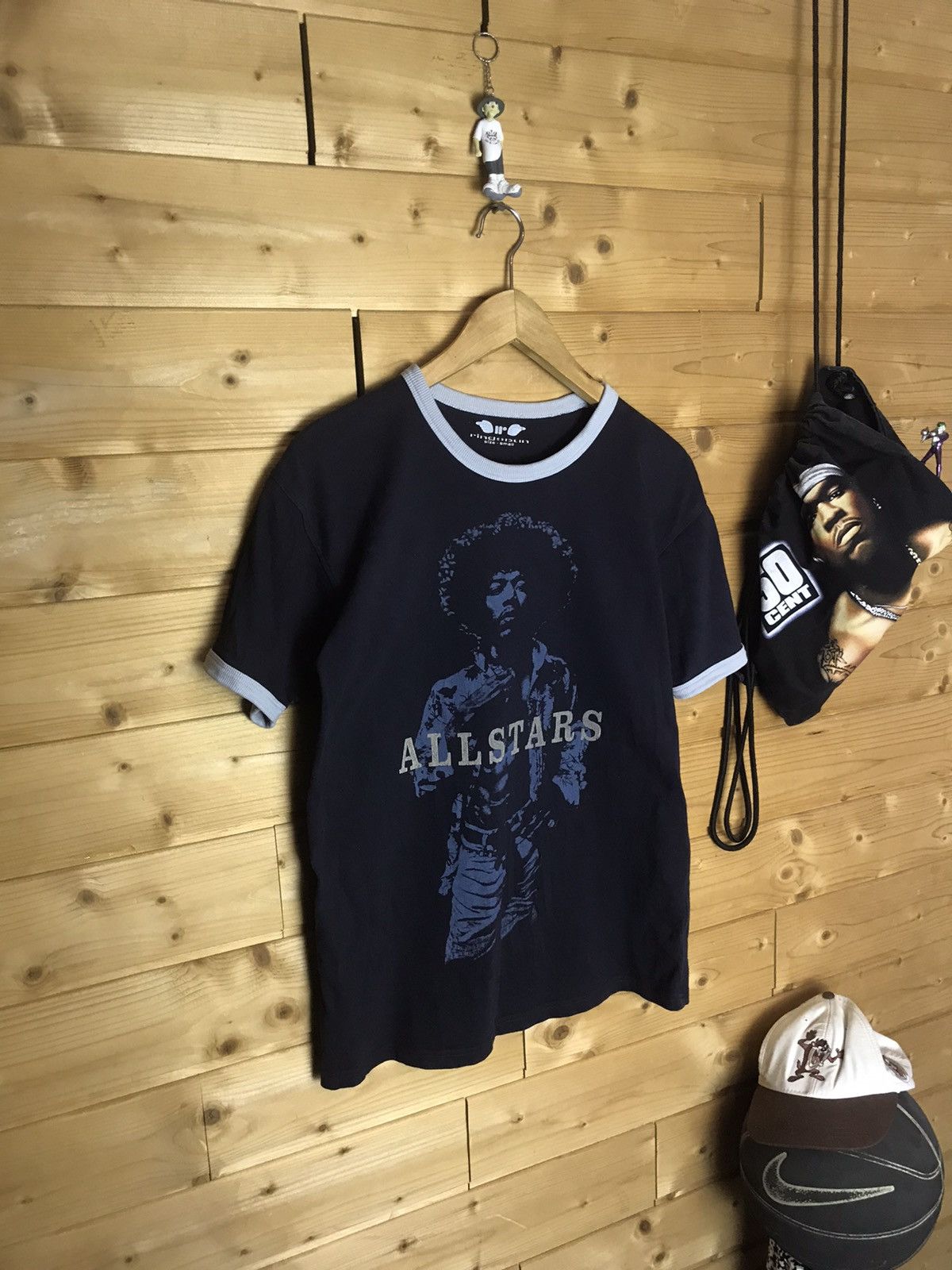 Band Tees Vintage Ringspun Jimi Hendrix voodoo t-shirt Size US S / EU 44-46 / 1 - 1 Thumbnail