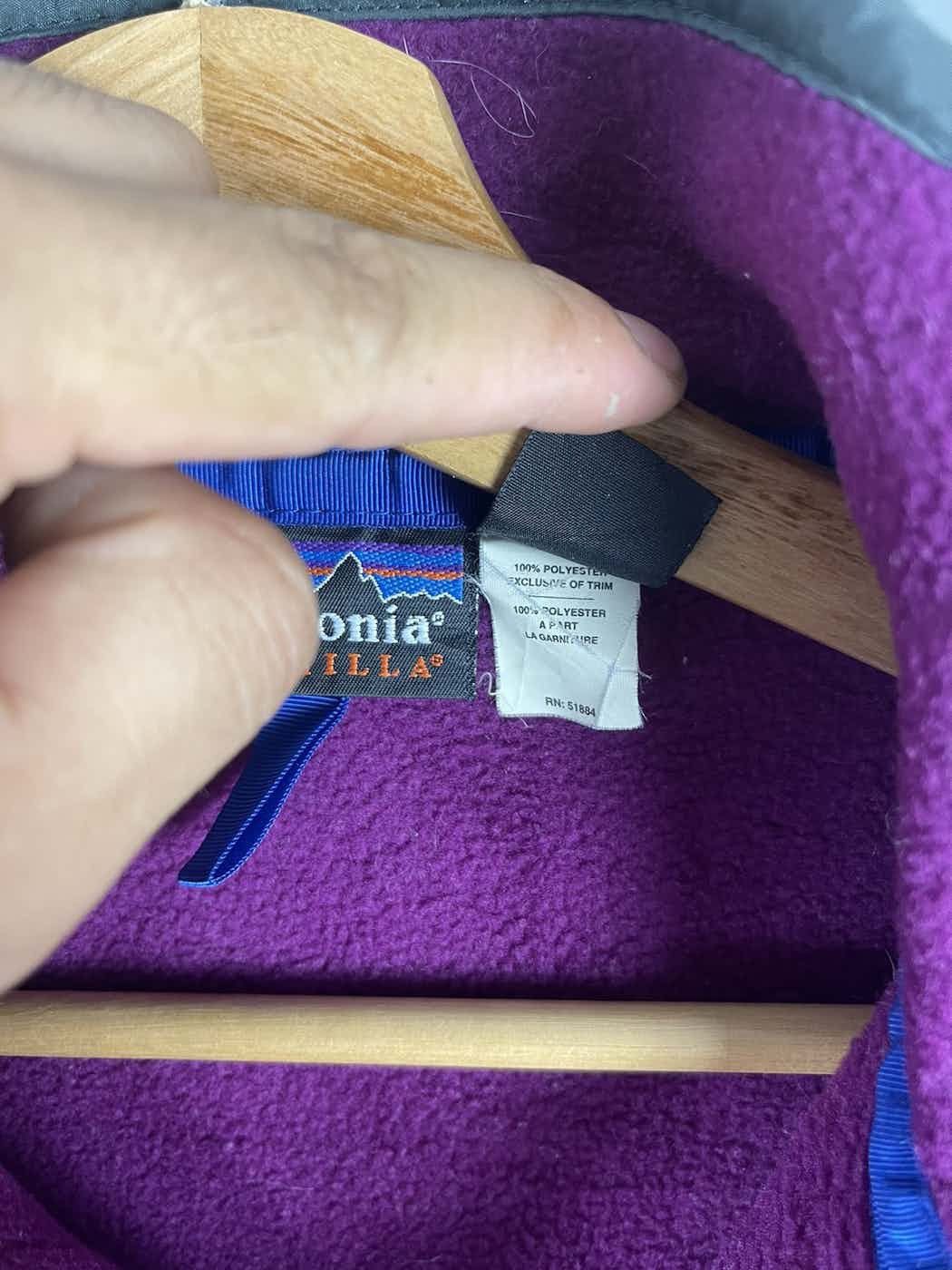Patagonia × Vintage Vtg PATAGONIA Snap Button Anorak Single Pocket Fleece Jacket Size US S / EU 44-46 / 1 - 8 Thumbnail