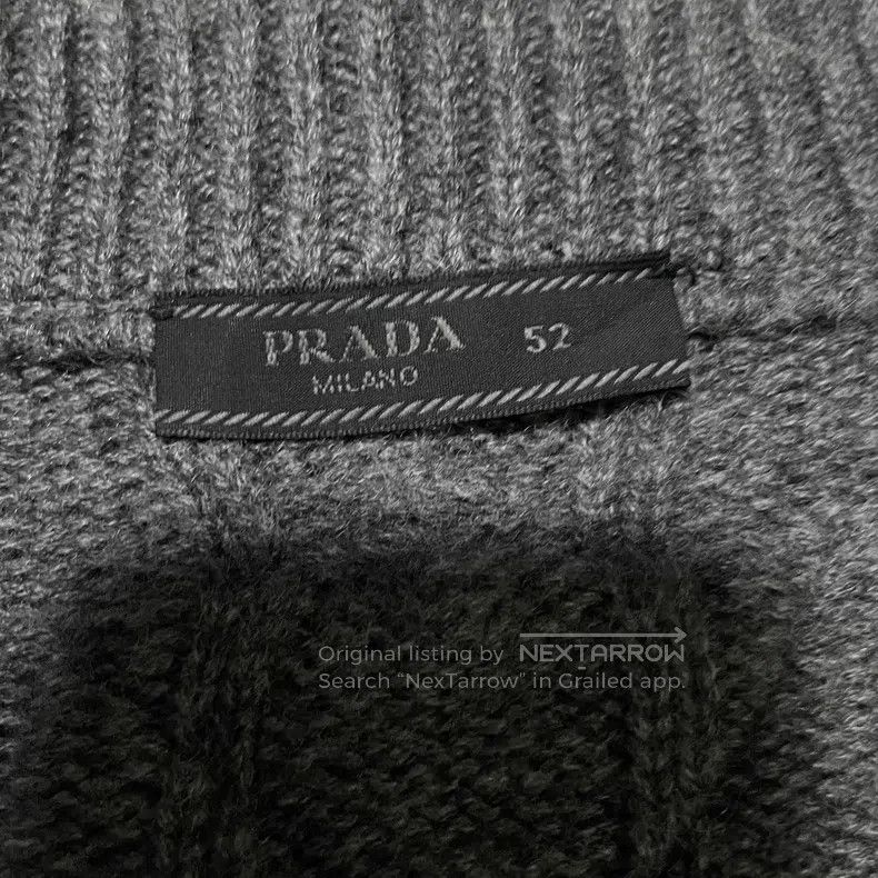 Prada Prada Wool and Cashmere Open Cardigan Size US L / EU 52-54 / 3 - 3 Thumbnail