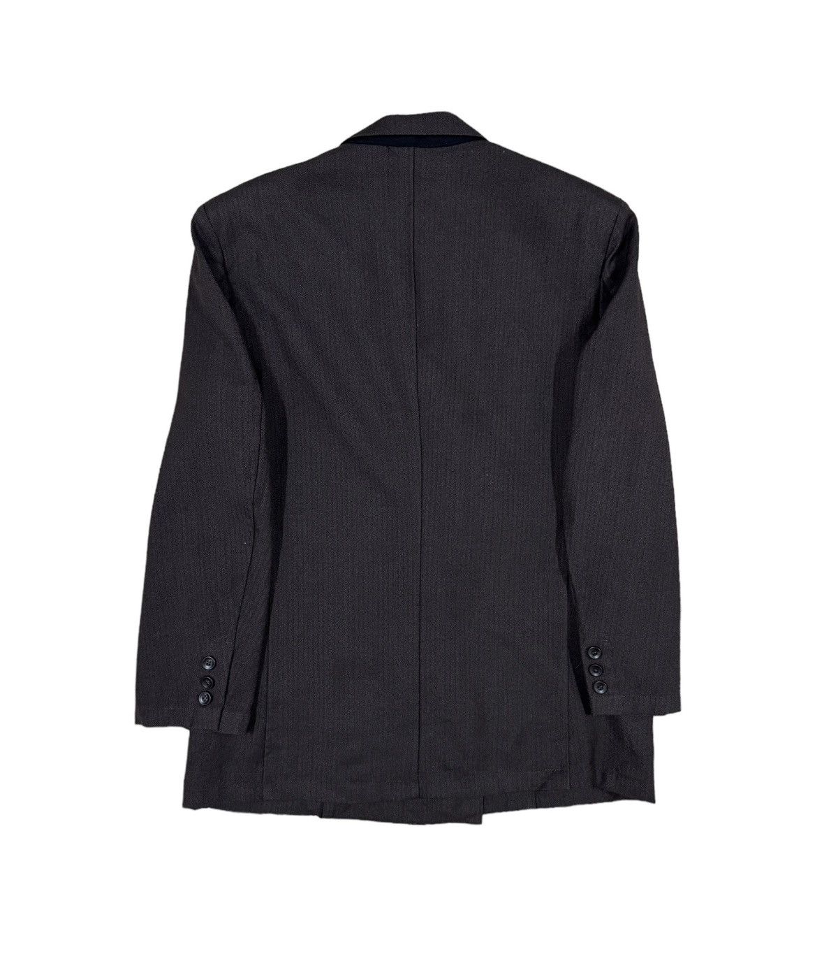 Yohji Yamamoto Vtg🔥Ys Yohji Yamamoto Salt&Pepper Wool Double Breasted Coat Size 40L - 4 Thumbnail