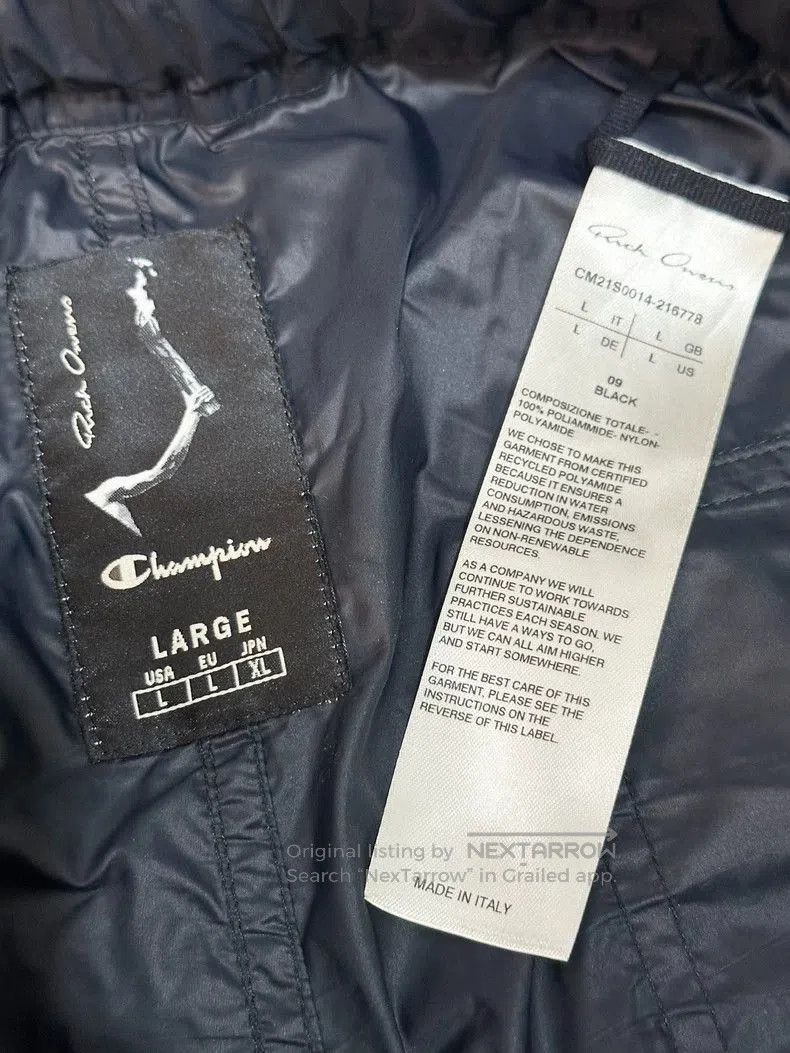 Rick Owens Rick Owens Champion Black Nylon Shorts. Size US 40 / EU 56 - 6 Thumbnail
