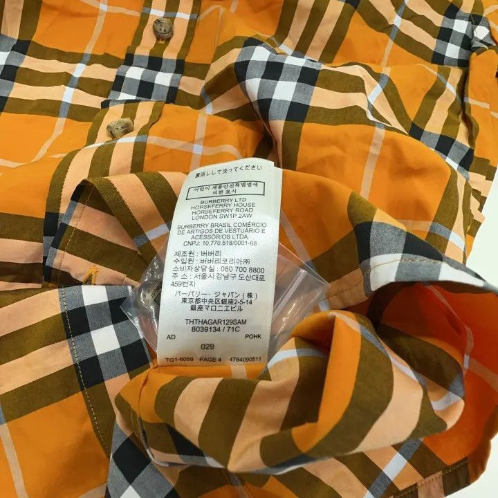 Burberry Burberry Burberry Short Sleeve Plaid Cotton Shirt-2507 Size US XS / EU 42 / 0 - 6 Thumbnail
