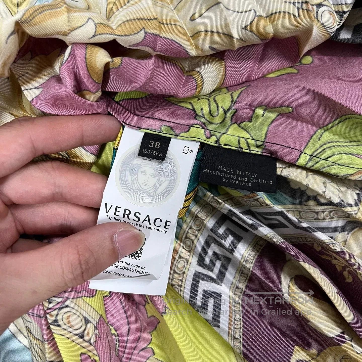 Versace Versace Floral Pleated Skirt Size 38. Size 37" - 5 Thumbnail