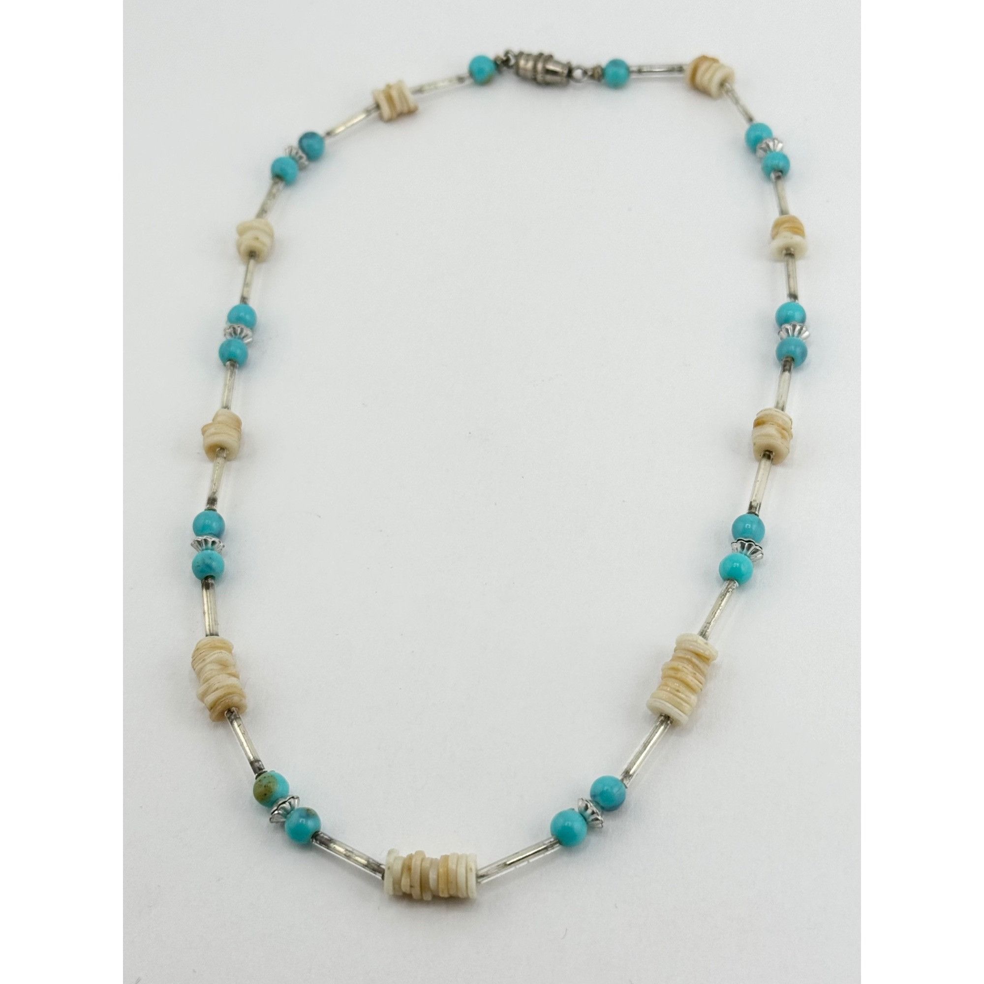 Vintage Vintage blue fetish beaded choker necklace Size ONE SIZE - 2 Thumbnail