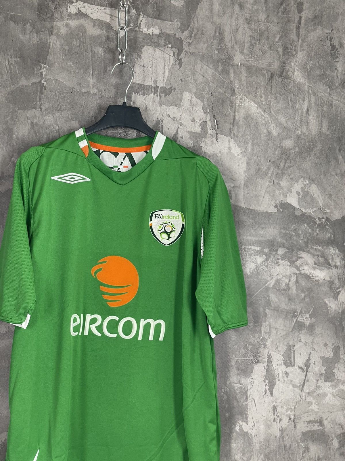 Umbro Ireland 2008 Home Jersey Soccer T shirt Size US L / EU 52-54 / 3 - 4 Thumbnail
