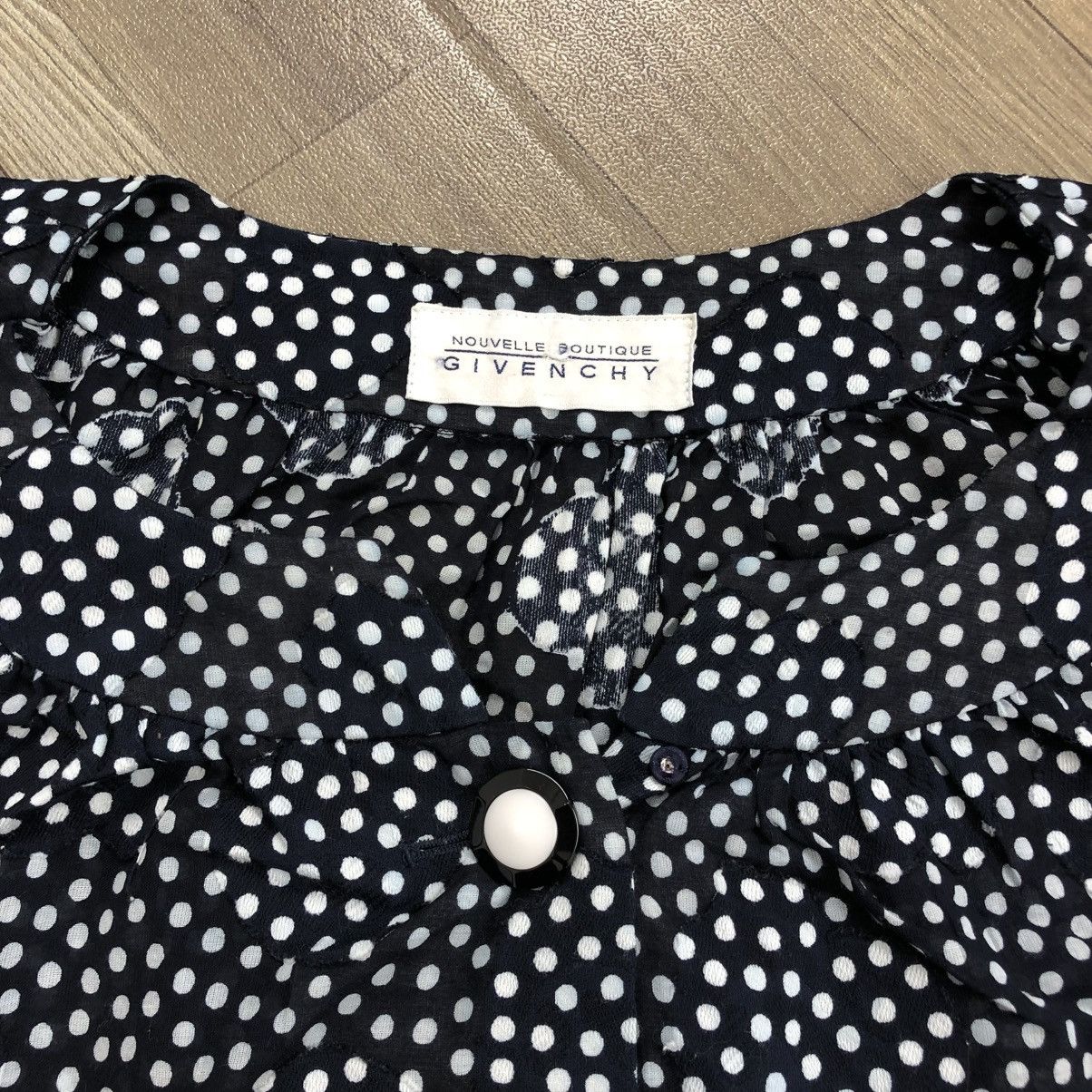 Givenchy × Vintage Vintage Givenchy Nouvelle Boutique Polkadot Button Up Shirt Size M / US 6-8 / IT 42-44 - 3 Thumbnail