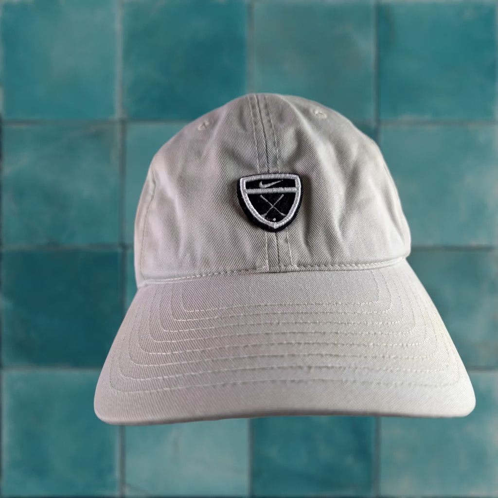 Nike Nike Golf Hat Mens One Size Beige Stone Adjustable Strapback Cotton Cap HOWDI Size ONE SIZE - 1 Thumbnail
