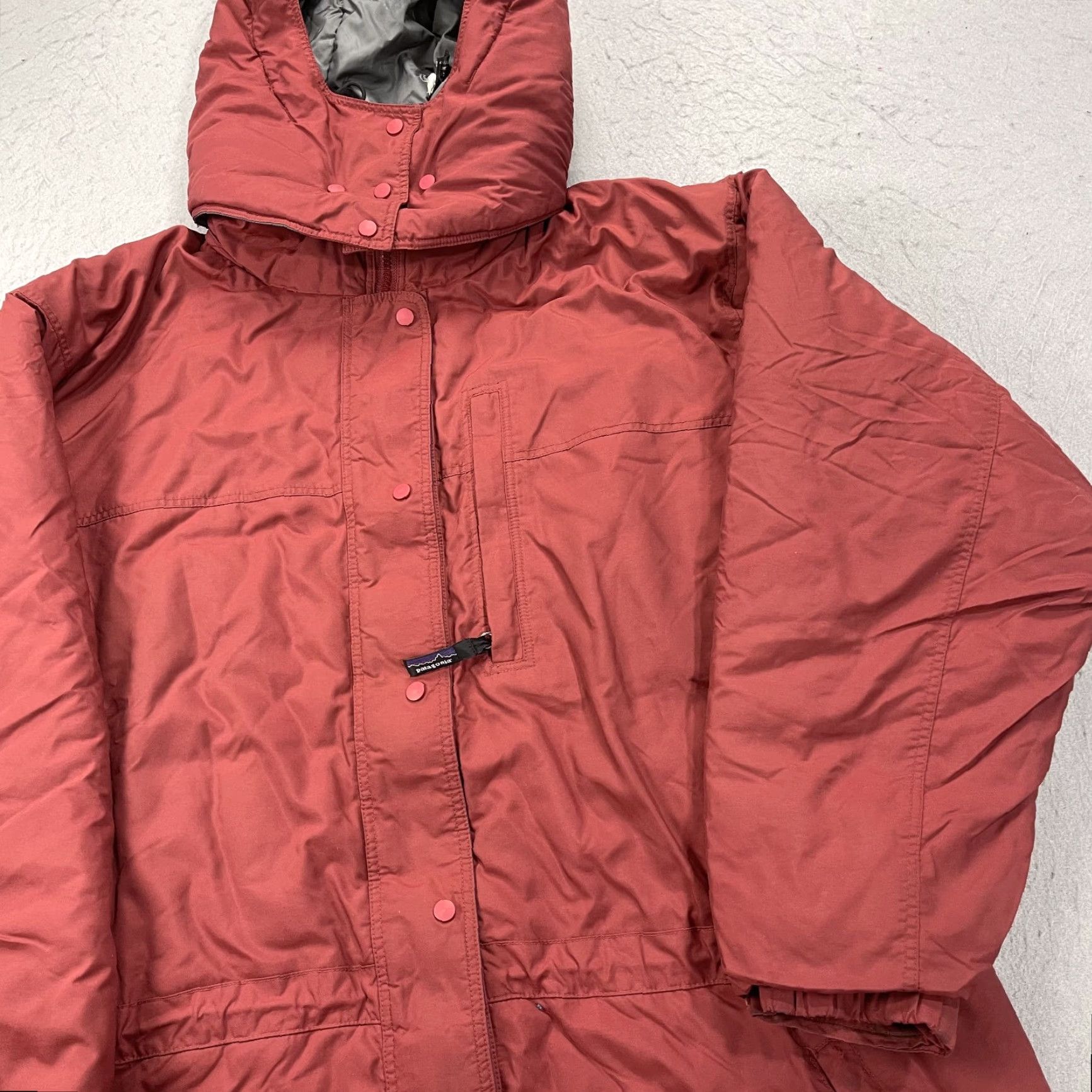 Patagonia VINTAGE Patagonia Jacket Womens Large Red Insulated Guide Parka Hooded Zip 90s Size L / US 10 / IT 46 - 3 Thumbnail
