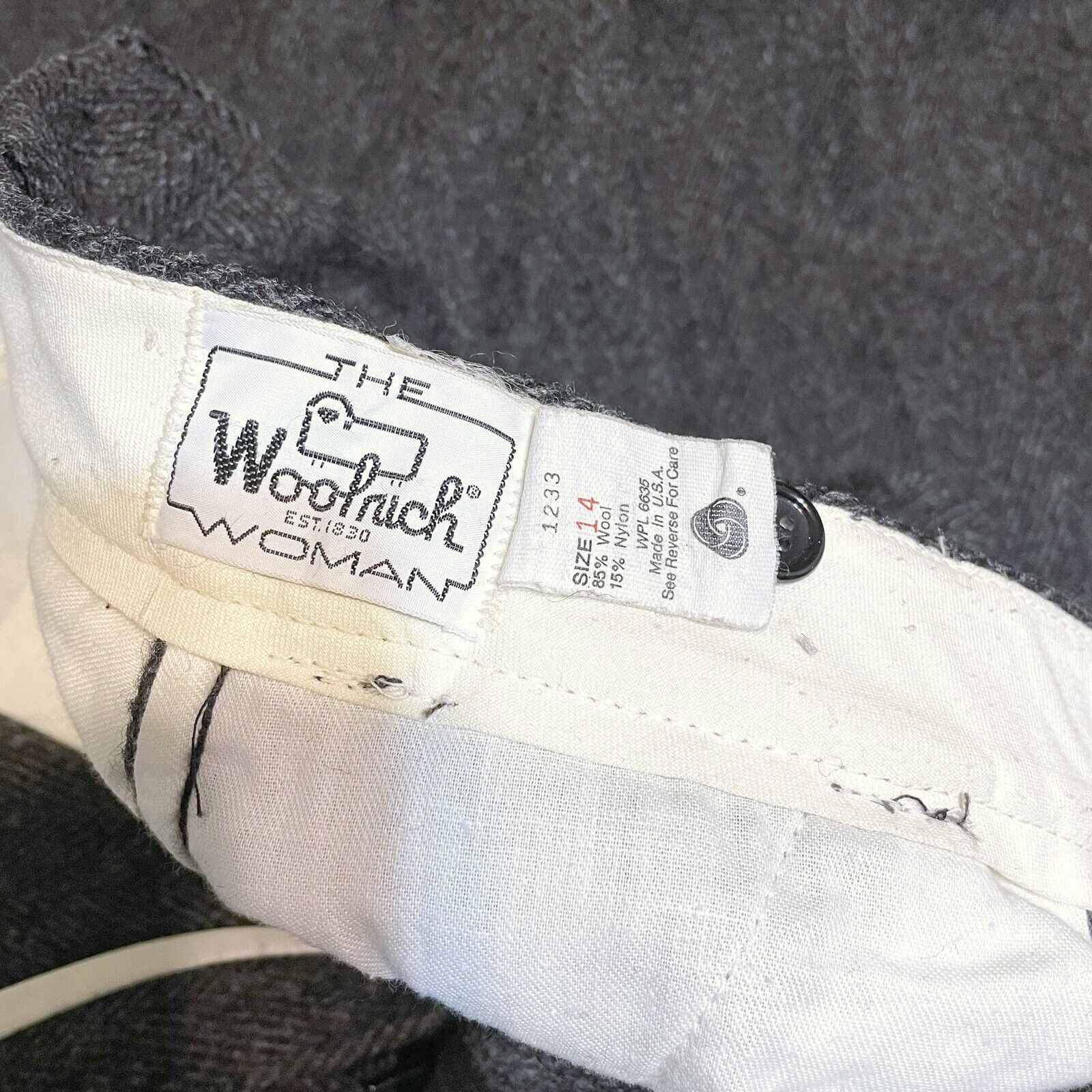 Woolrich Woolen Mills Vintage Woolrich Pants Womens 14 Gray Wool Herringbone Size 36" / US 14 / IT 50 - 5 Thumbnail
