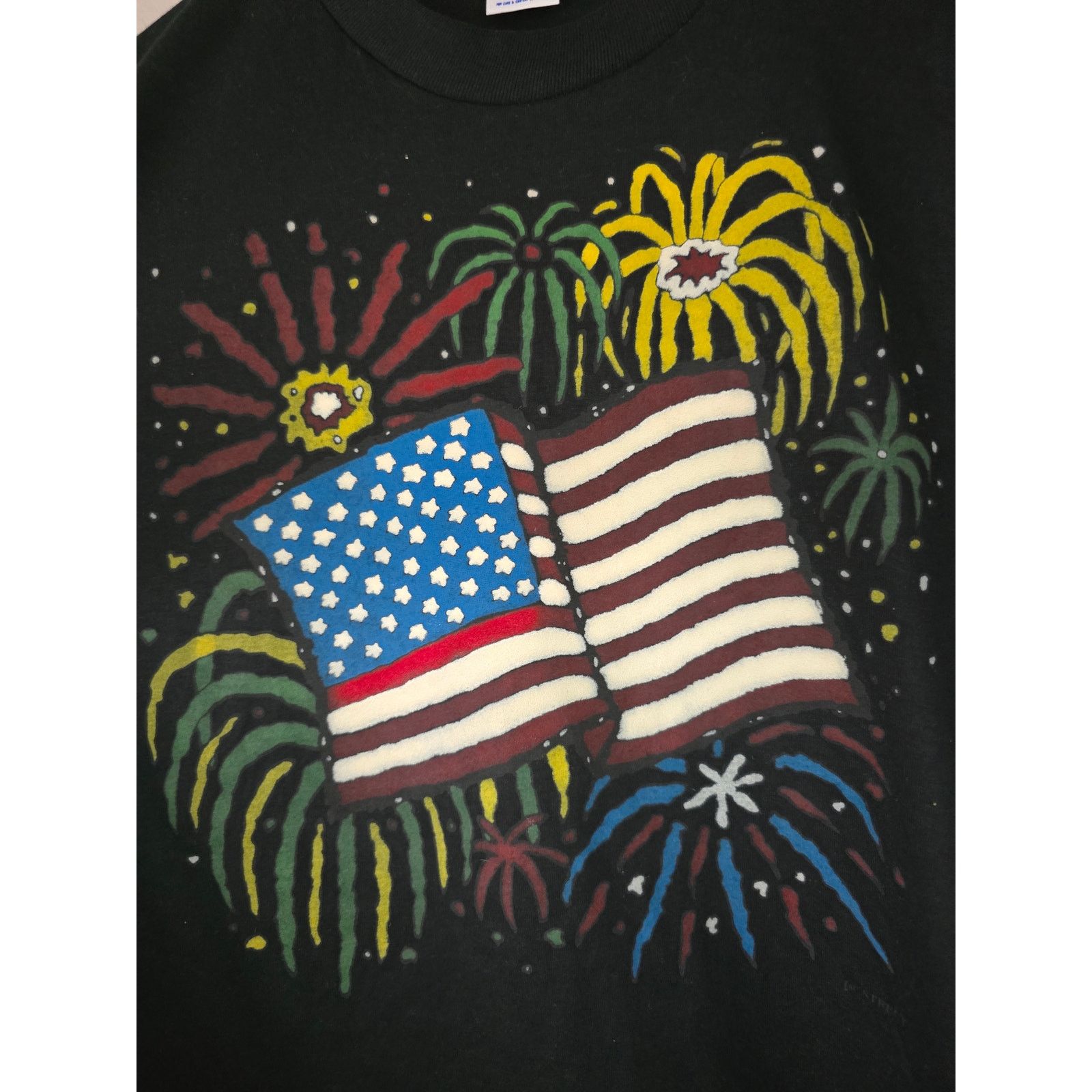 Jerzees × Vintage Vintage 4th of July Celebration Firework Patriotic L Shirt Size US L / EU 52-54 / 3 - 2 Thumbnail