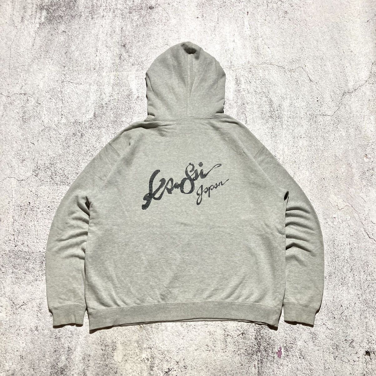 Kansai Yamamoto 🇯🇵 2000s Kansai Yamamoto Japan Big Logo Font Hoodie Grey Size US XL / EU 56 / 4 - 1 Thumbnail