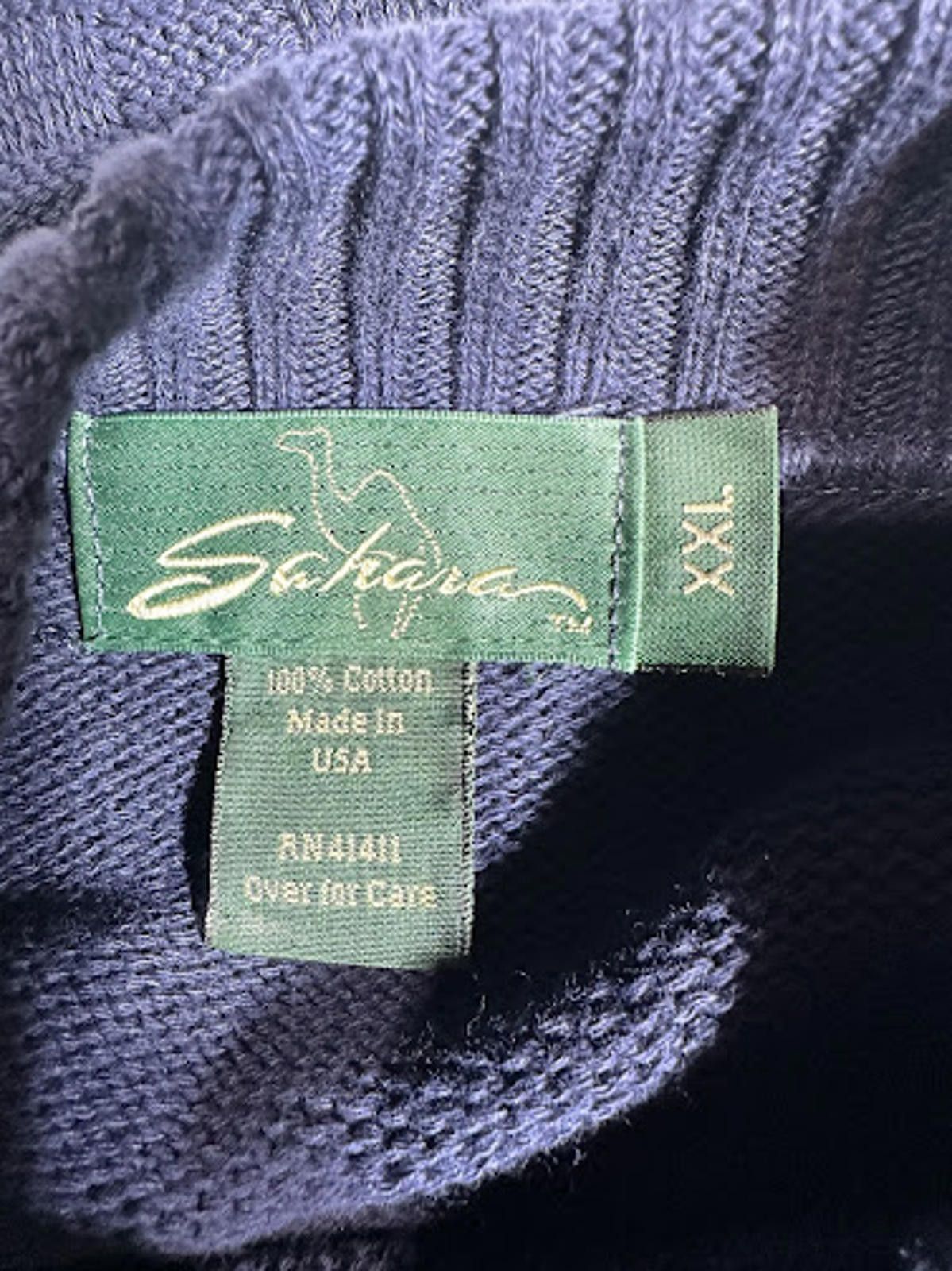 Sahara Club Vintage USA Navy Midshipmen Football Knit Sweater XXL Size US XXL / EU 58 / 5 - 3 Thumbnail
