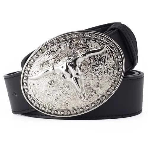 Designer Crazy Vintage Belt Riveted Belts Menswear Accessories Size ONE SIZE - 1 Thumbnail