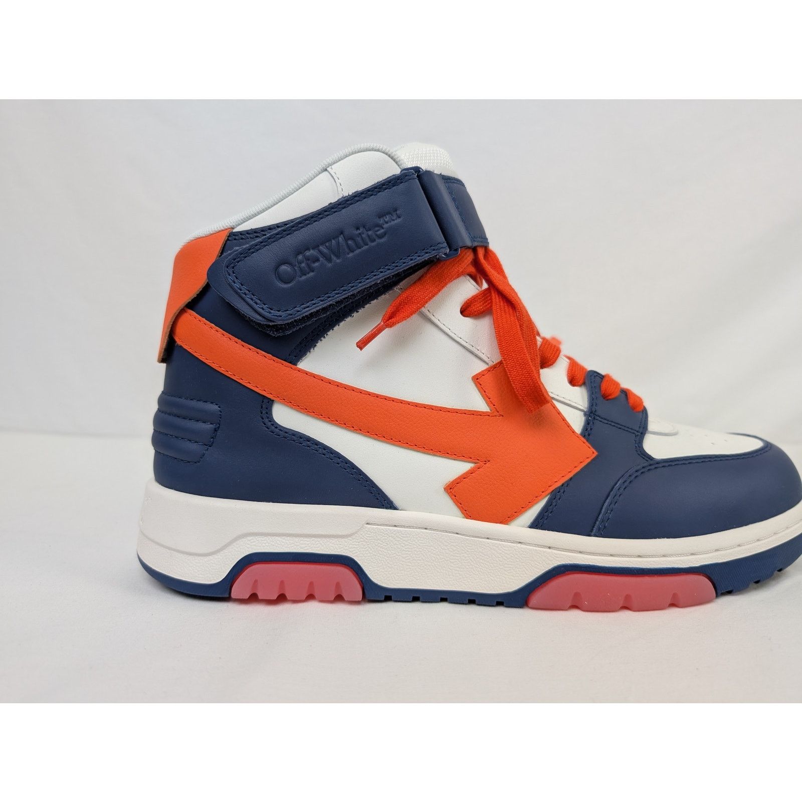 Off-White o1rshd1 Out of office Mid Top Lea Sneakers in Blue Size US 10 / EU 43 - 3 Thumbnail