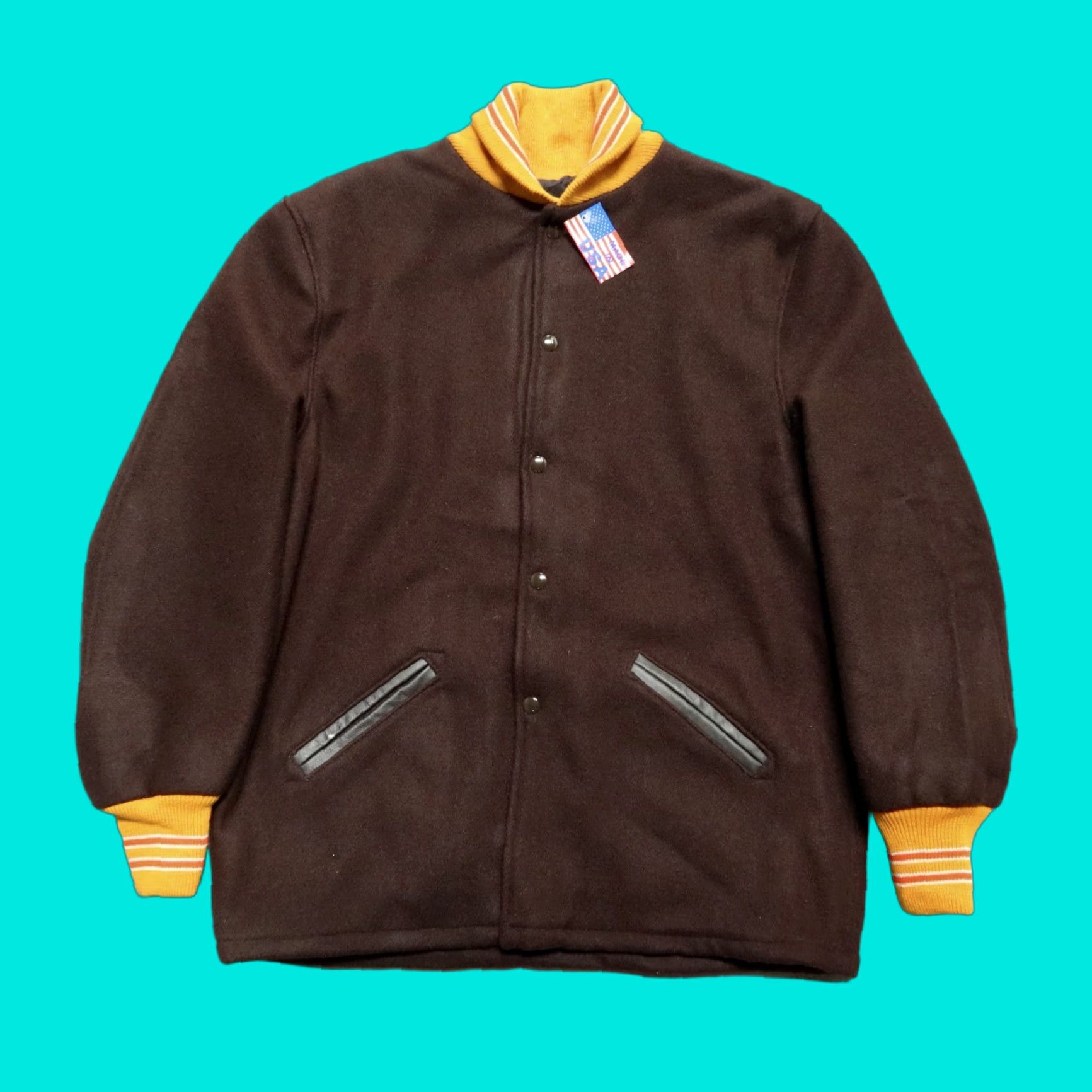 Vintage VINTAGE Skookum Wool Jacket Mens 38 Brown Vintage New Jacket Wool - Skookum 38 Mens Brown Size US XXS / EU 40 - 1 Thumbnail