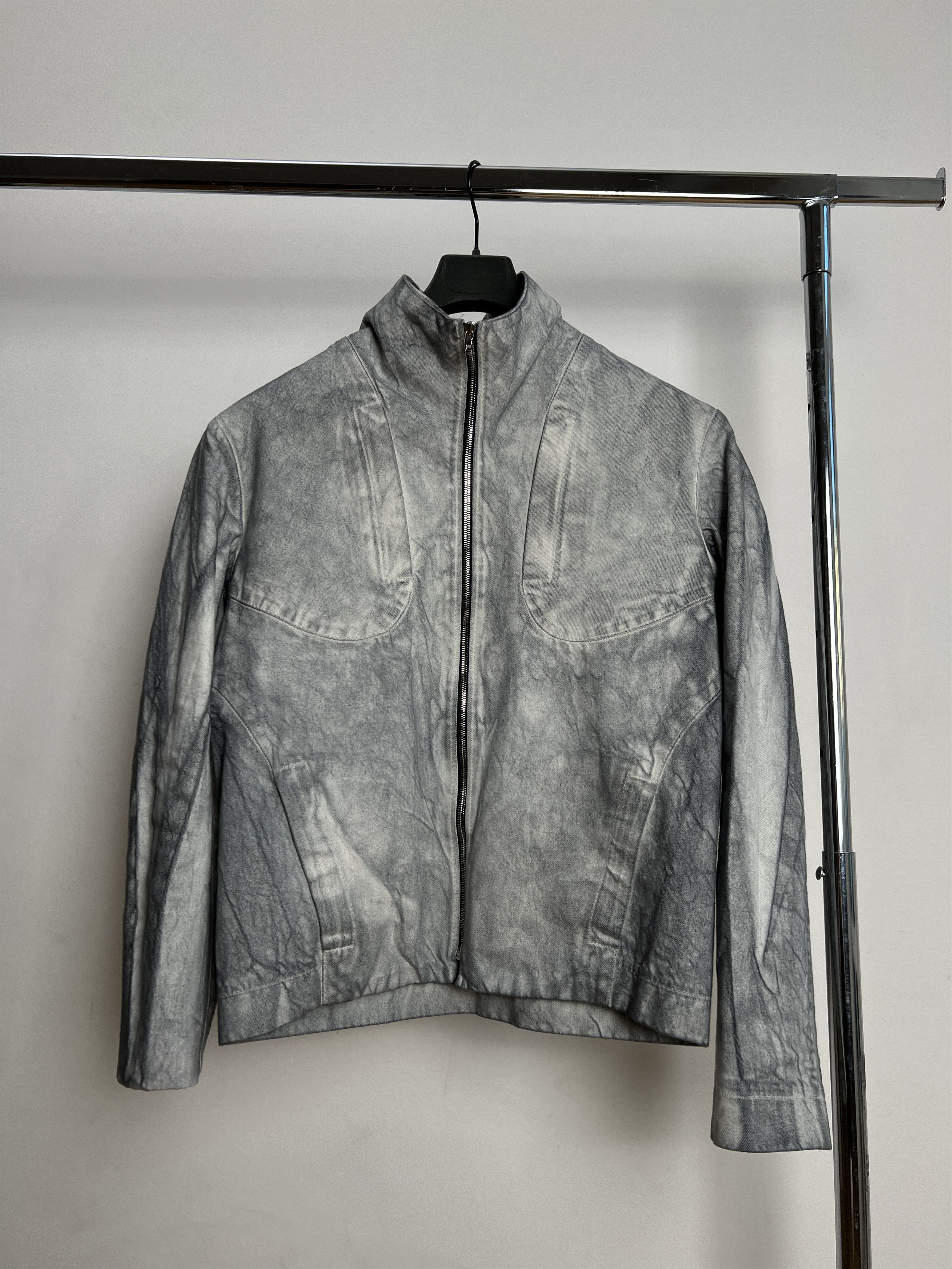 image of Individual Designer Dyed Dad's Jacket 24.01 in Black Dye, Men's (Size Medium)