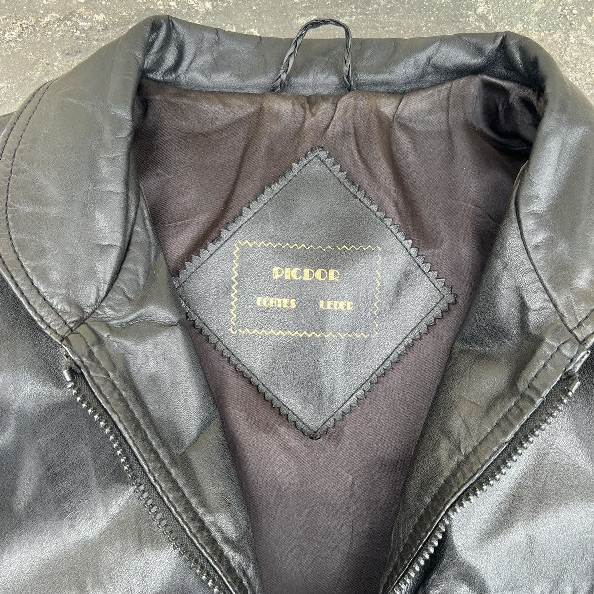 Leather × Vintage Vintage Genuine Real Leather Jacket High Quality Rock Punk Size US L / EU 52-54 / 3 - 3 Thumbnail