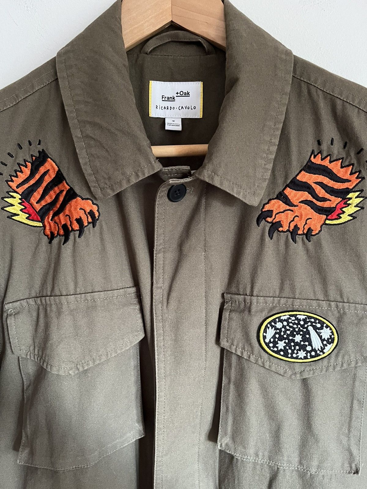 Frank & Oak Ricardo Cavolo Green Army Utility Field Jacket Size US M / EU 48-50 / 2 - 4 Thumbnail