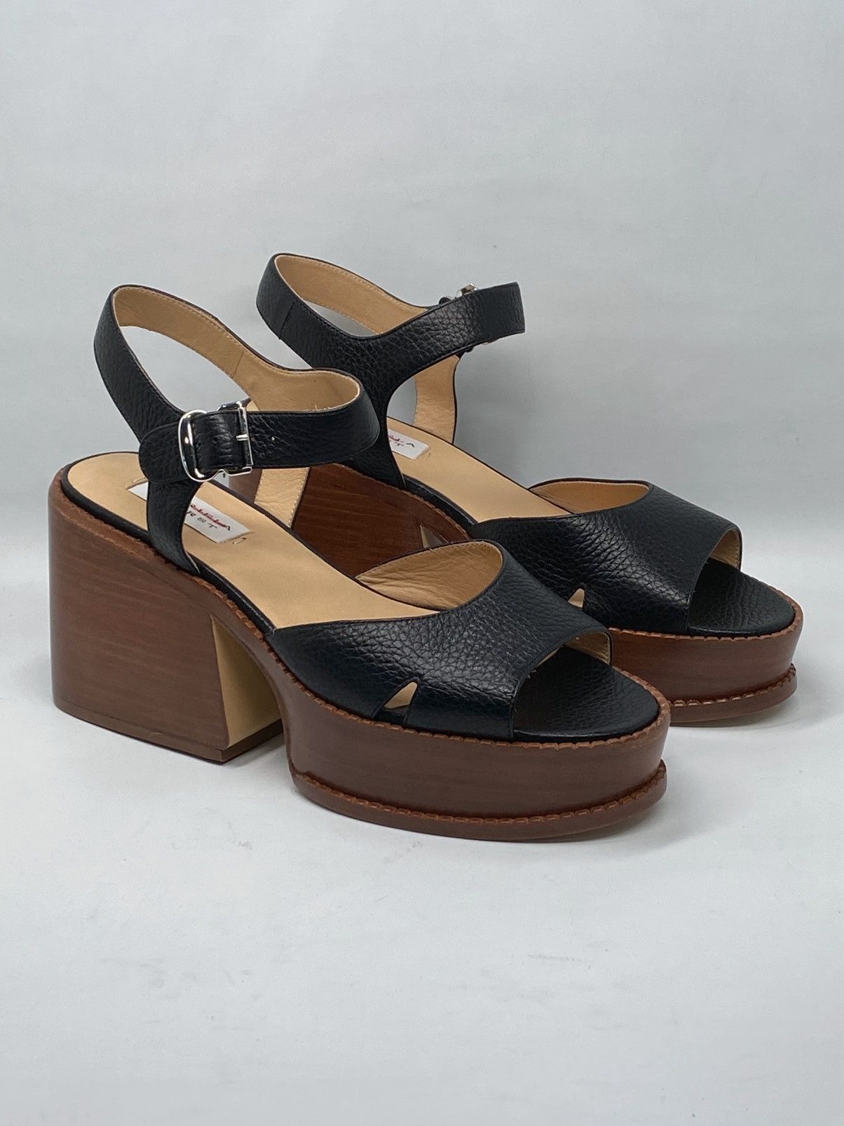 Gabriela Hearst Gabriela Hearst Zuri 90MM Leather Platform Sandals size 38.5 Size US 8.5 / IT 38.5 - 4 Thumbnail