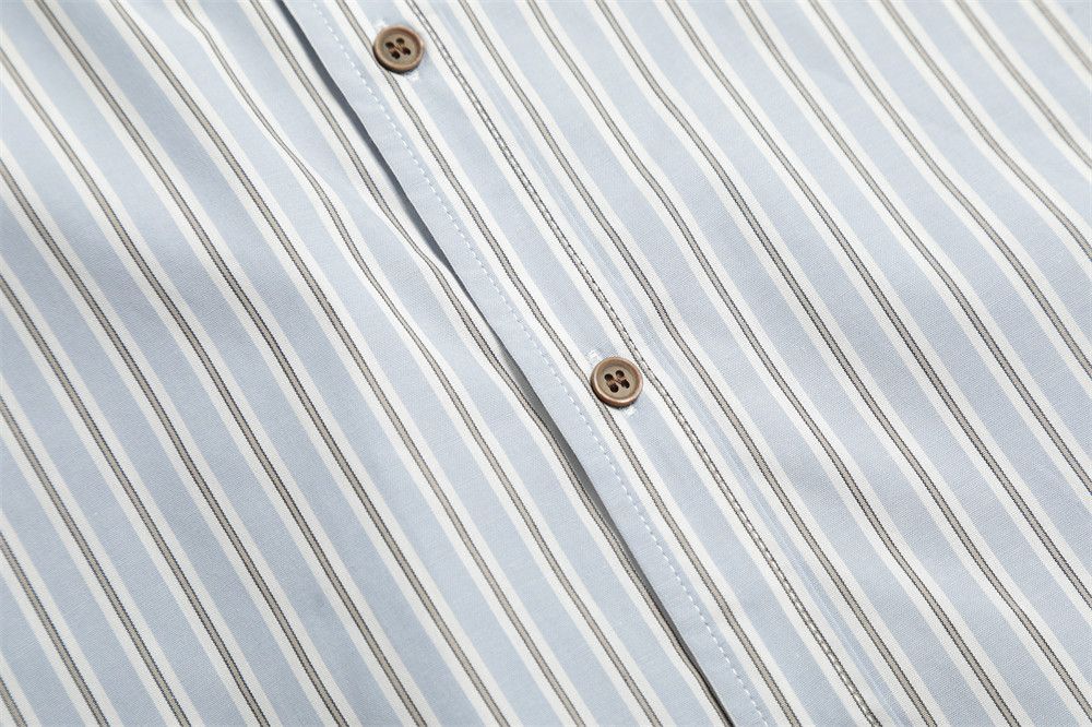 Japanese Brand × Vintage Japanese loose men's cargo casual striped shirt Size US L / EU 52-54 / 3 - 5 Thumbnail