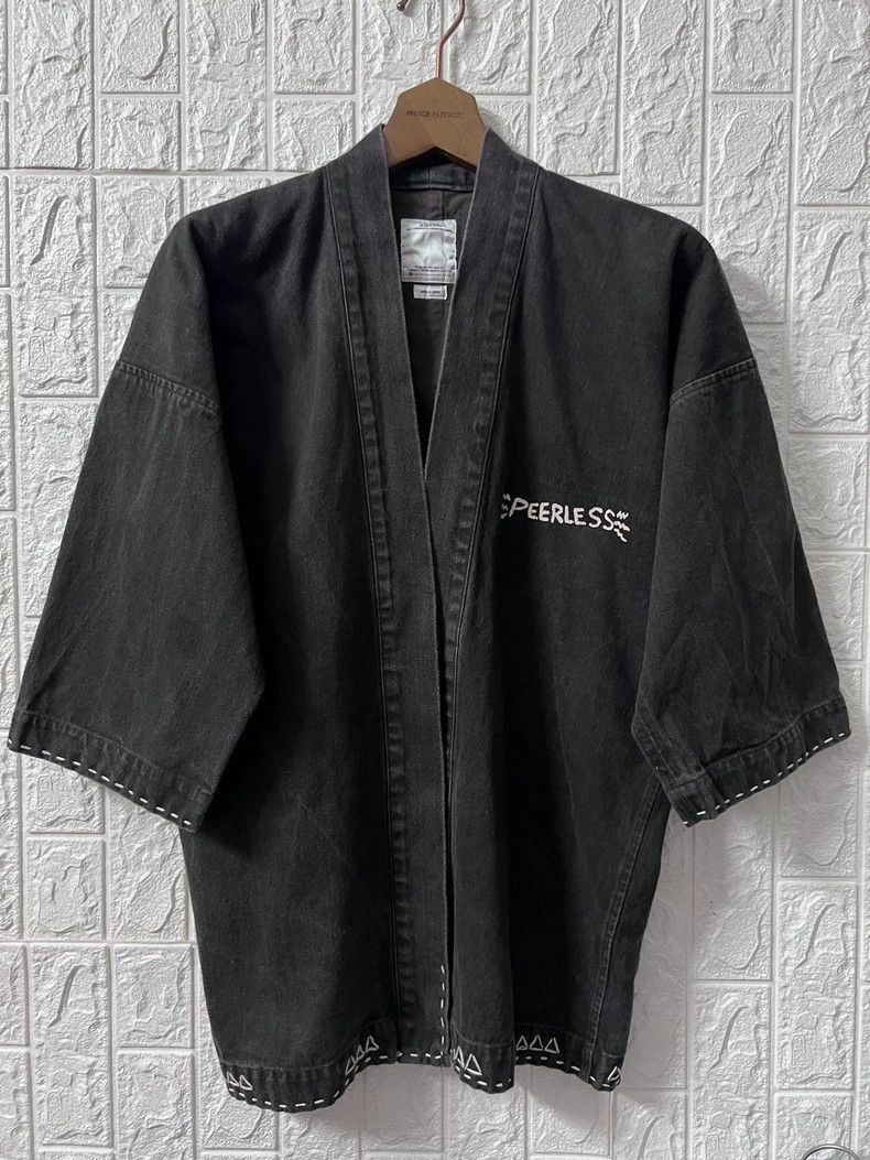 Visvim Black Denim Kimono Style Jacket-2506 Size US M / EU 48-50 / 2 - 1 Thumbnail