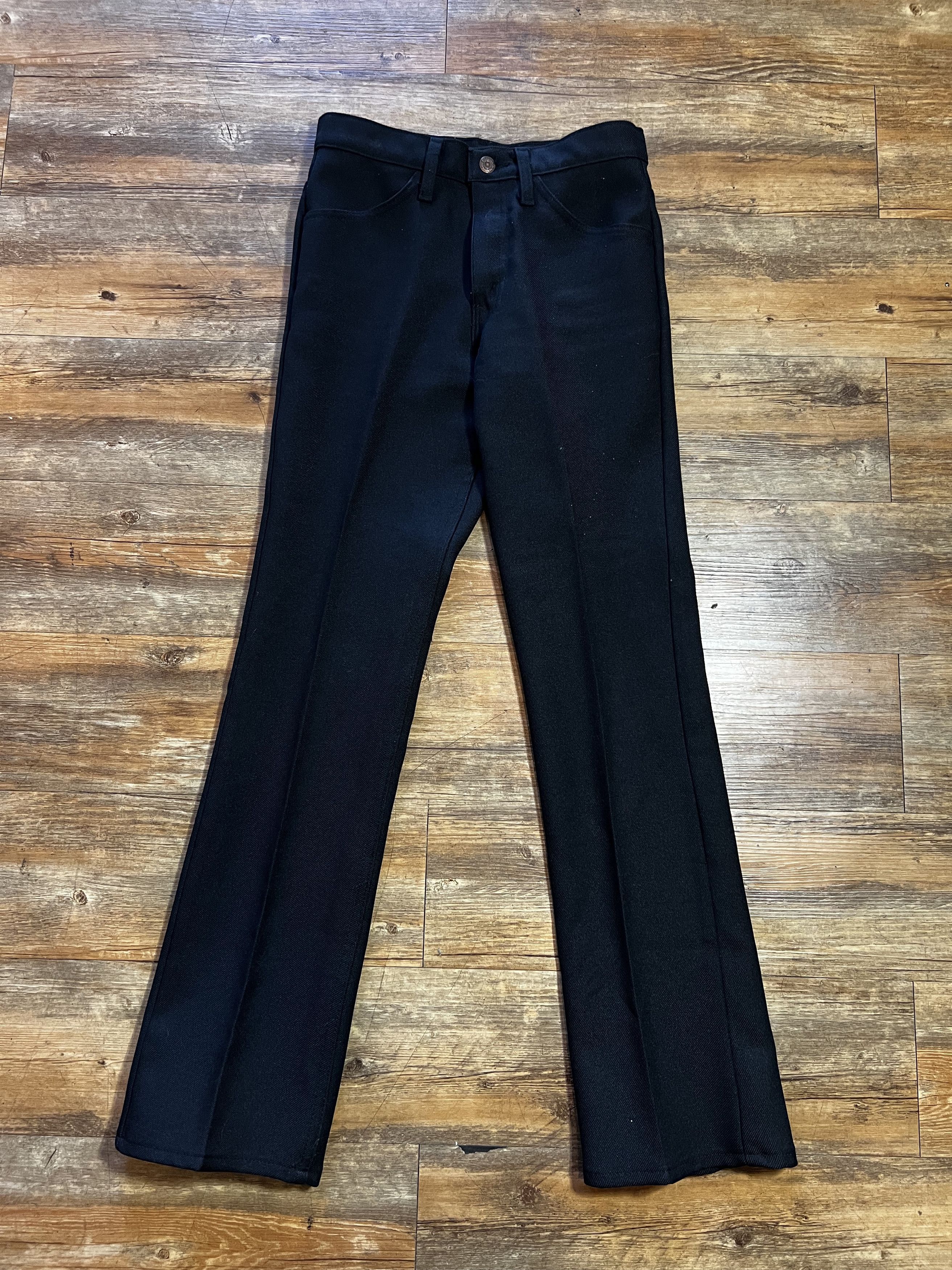 Levi's Vintage Clothing Vintage 1970's Levi's Black Polyester Pants Size US 28 / EU 44 - 2 Thumbnail