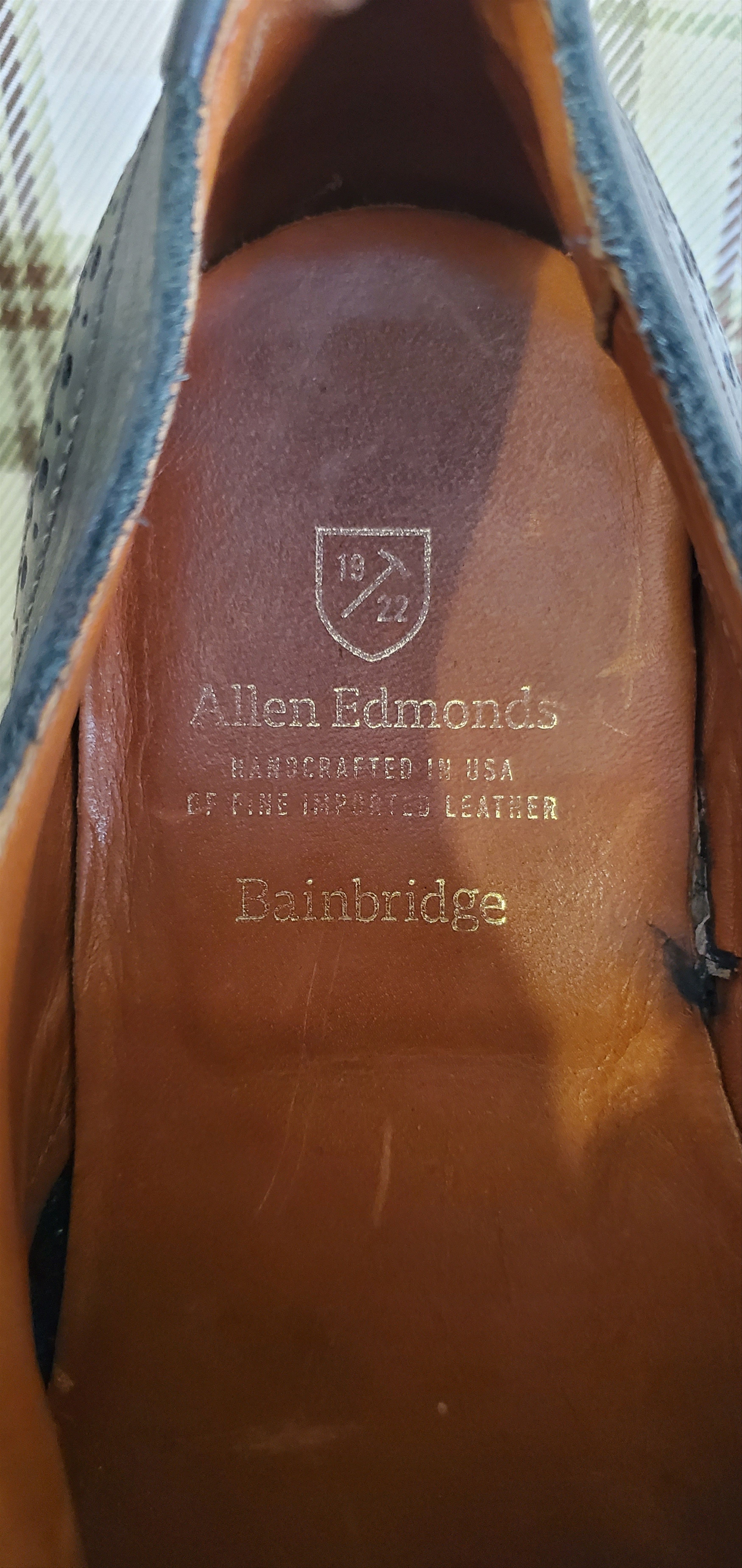 Allen Edmonds ALLEN EDMONDS BAINBRIDGE Brown Lace Up Dress Shoes Size US 8.5 / EU 41-42 - 7 Thumbnail