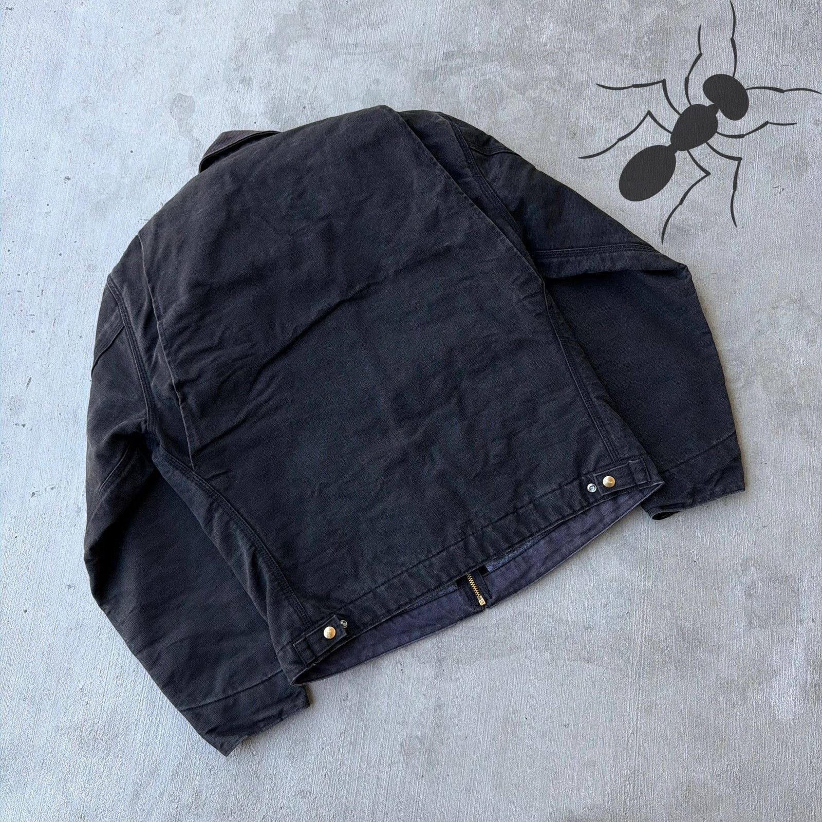 Carhartt × Vintage Vintage Carhartt J01 black Detroit work wear jacket Size US L / EU 52-54 / 3 - 6 Thumbnail