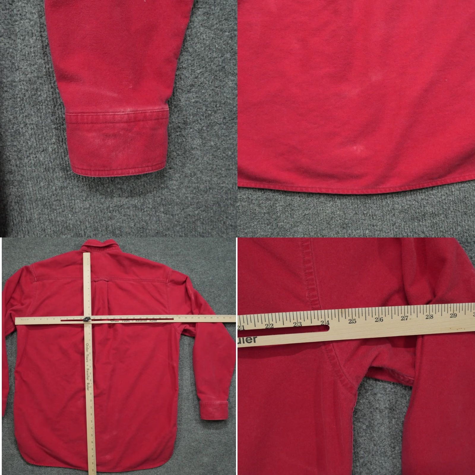 Eddie Bauer VINTAGE Eddie Bauer Shirt Mens XLT XL Tall Red Chamois Heavyweight Outdoors 80s Size US XL / EU 56 / 4 - 9 Thumbnail