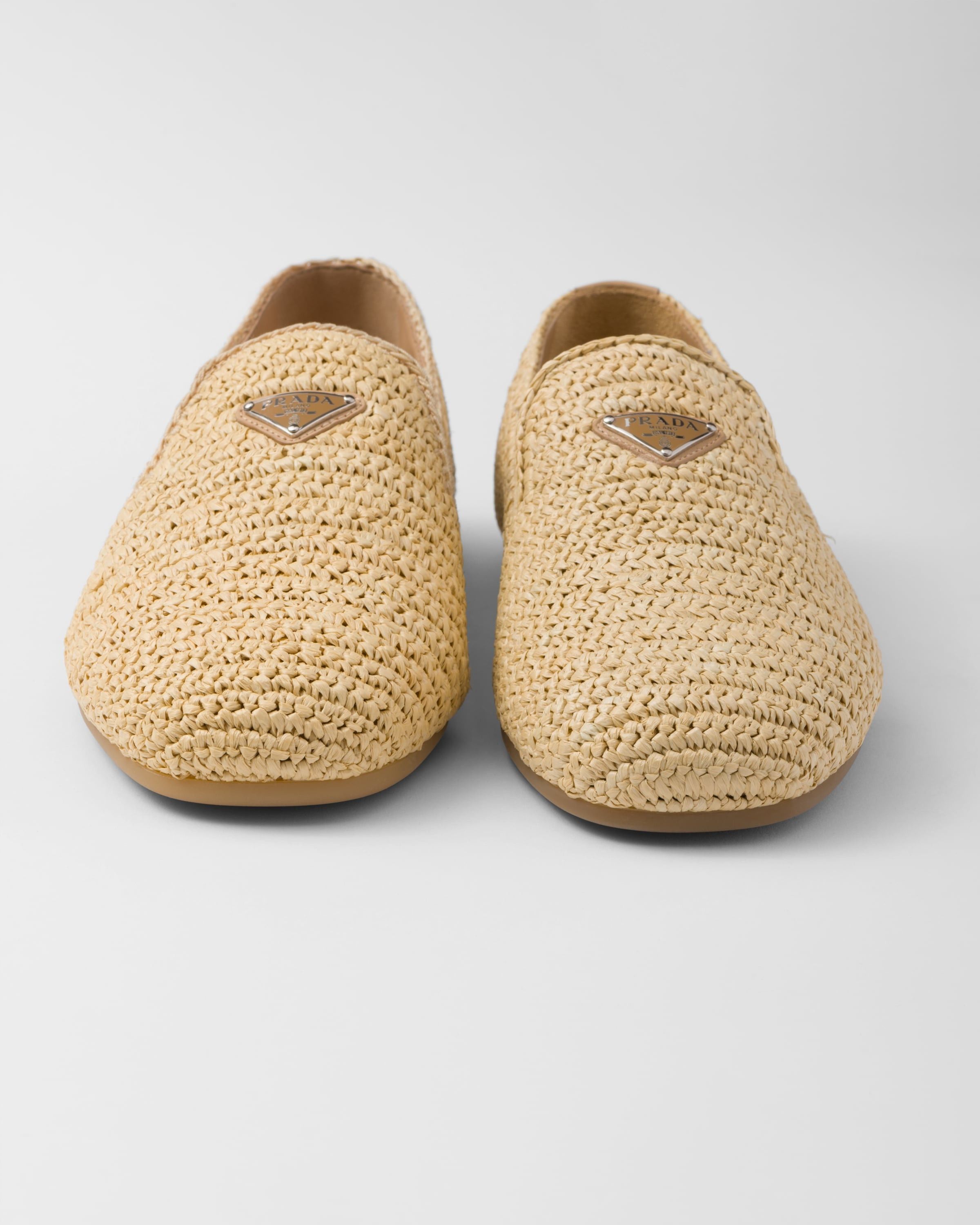 Prada o1bcso1str1025 Crochet Slip-On Shoes in Beige Size US 8 / EU 41 - 6 Thumbnail