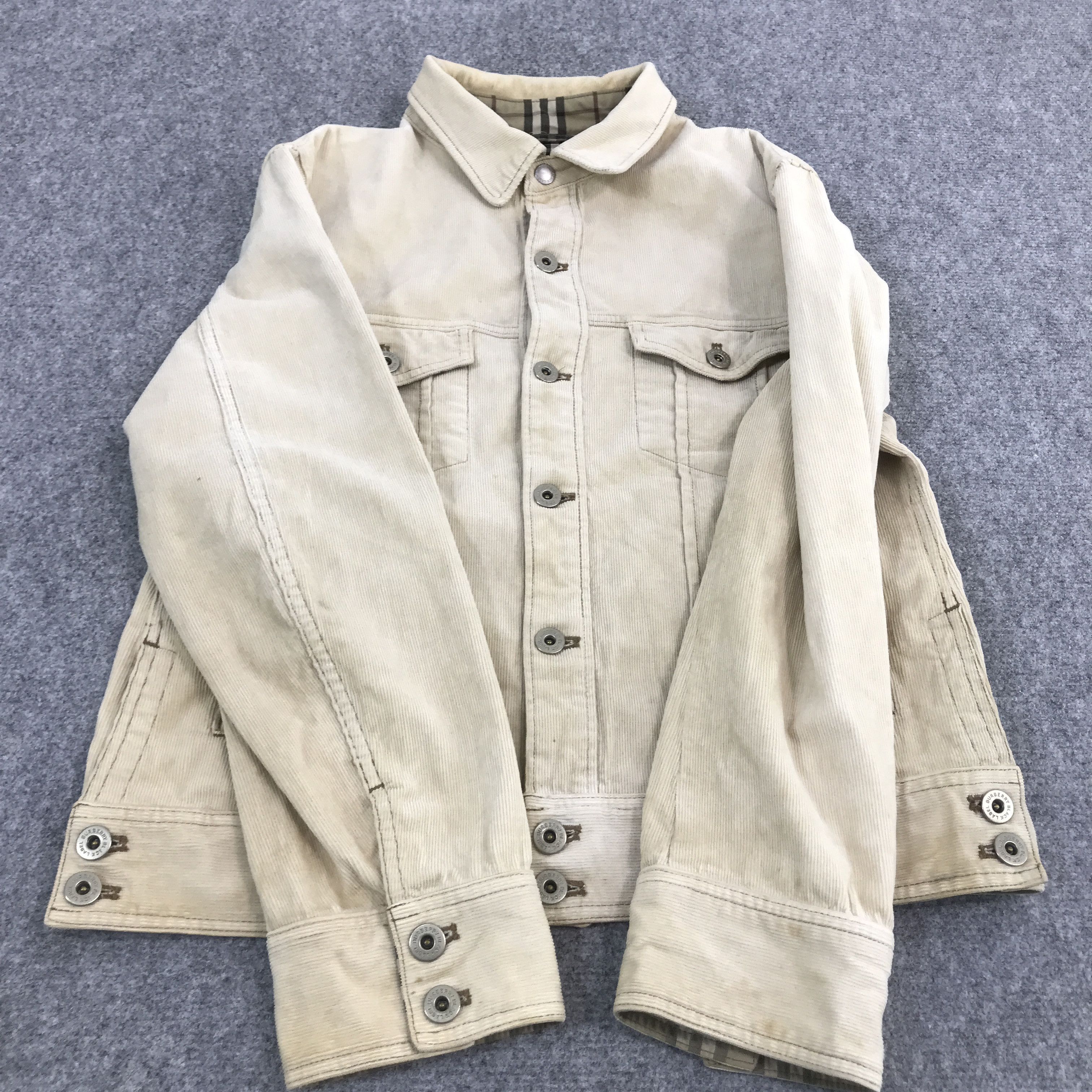 Burberry × Japanese Brand BURBERRY CORDUROY BUTTON UP JACKET Size US M / EU 48-50 / 2 - 8 Thumbnail