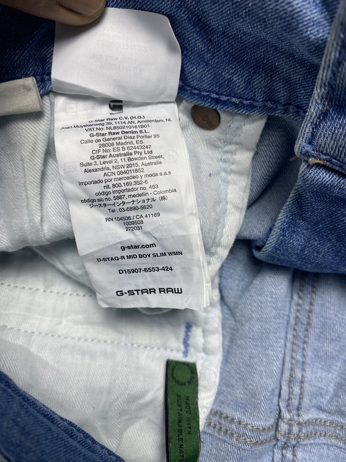 G-Star 🔥G-STAR RAW/D-STAQ-R SLIM DENIM 30 Size US 30 / EU 46 - 17 Thumbnail