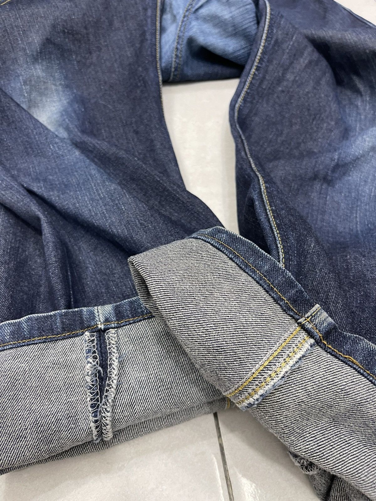Lee Lee Riders Dark Wash Regular Fit Jeans - Distressed & Faded Size US 44 / EU 60 - 14 Thumbnail