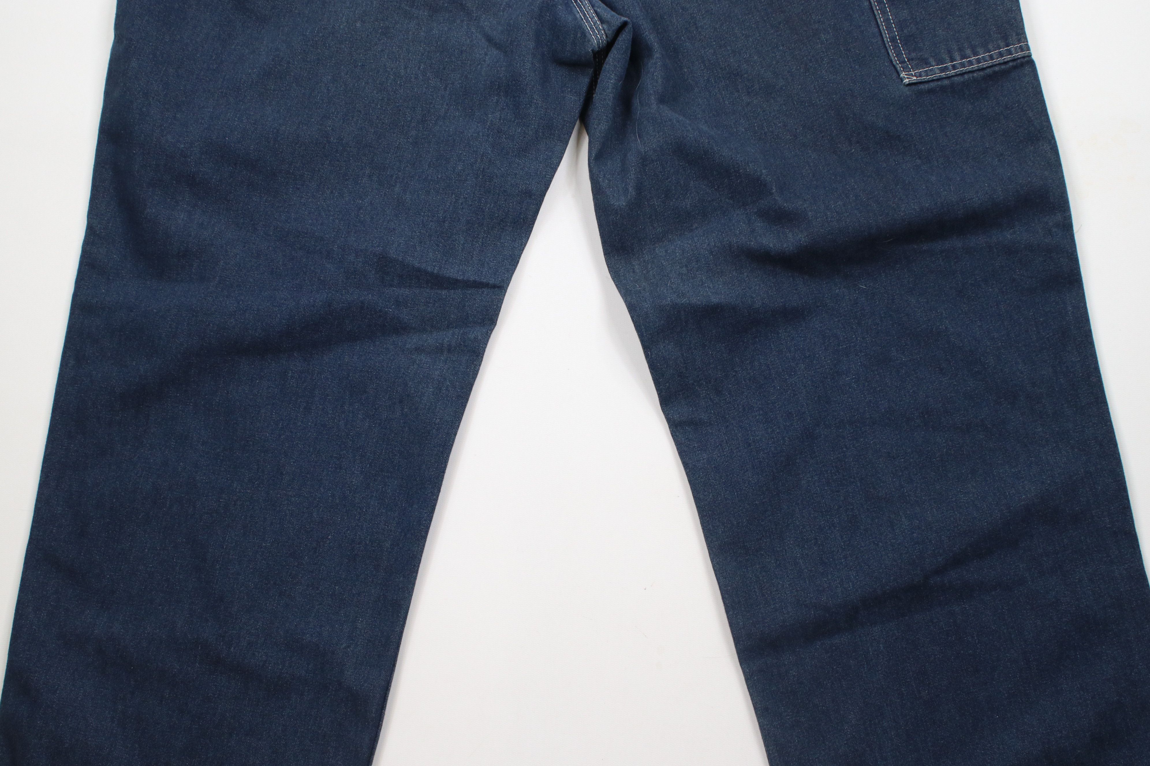 Vintage Vintage 90s Streetwear Wide Leg Dungaree Denim Jeans Blue Size US 40 / EU 56 - 12 Thumbnail