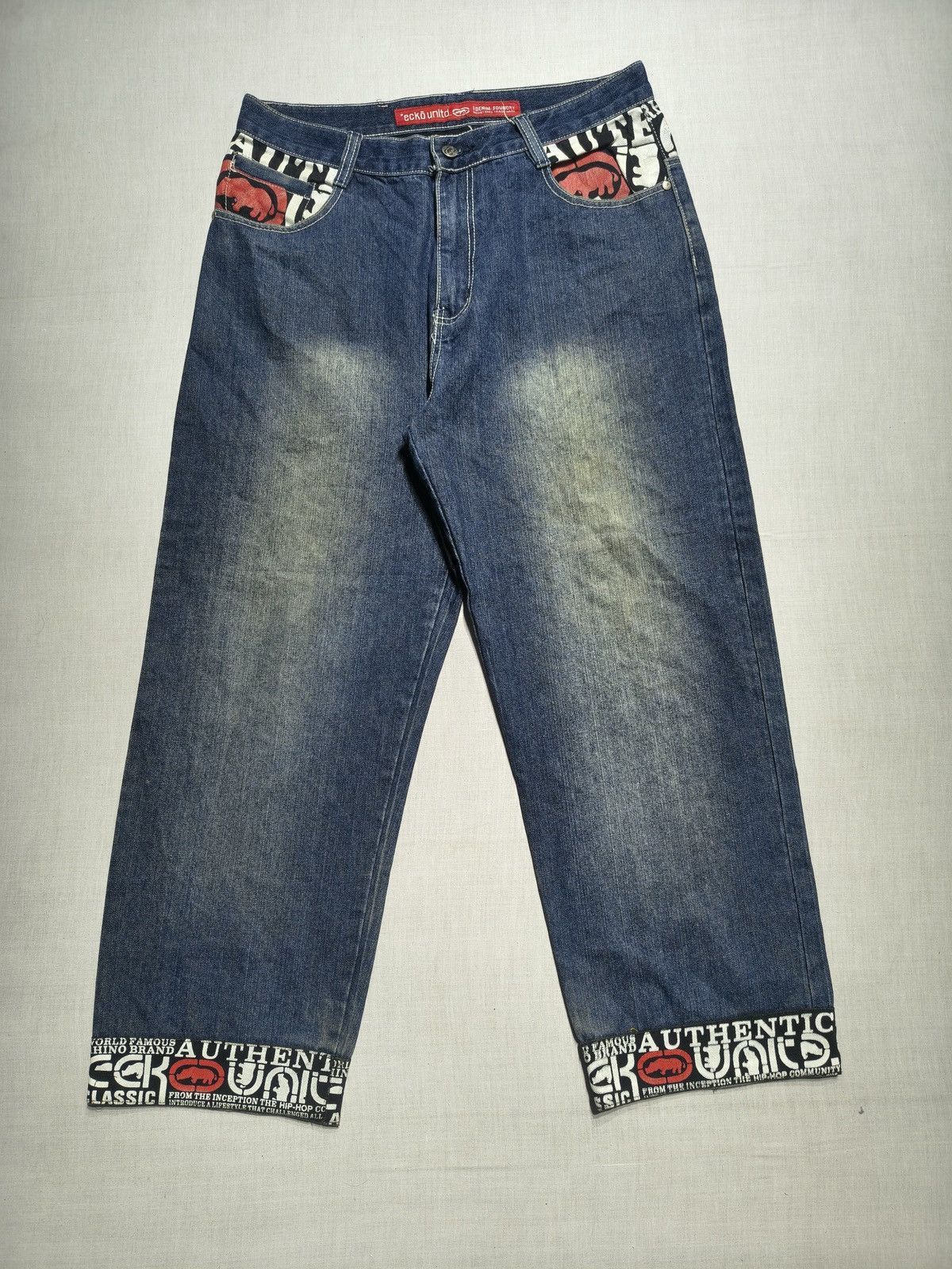 Southpole INSANE ECKO UNLIMITED JEANS 🦏(034) Size US 35 - 1 Thumbnail