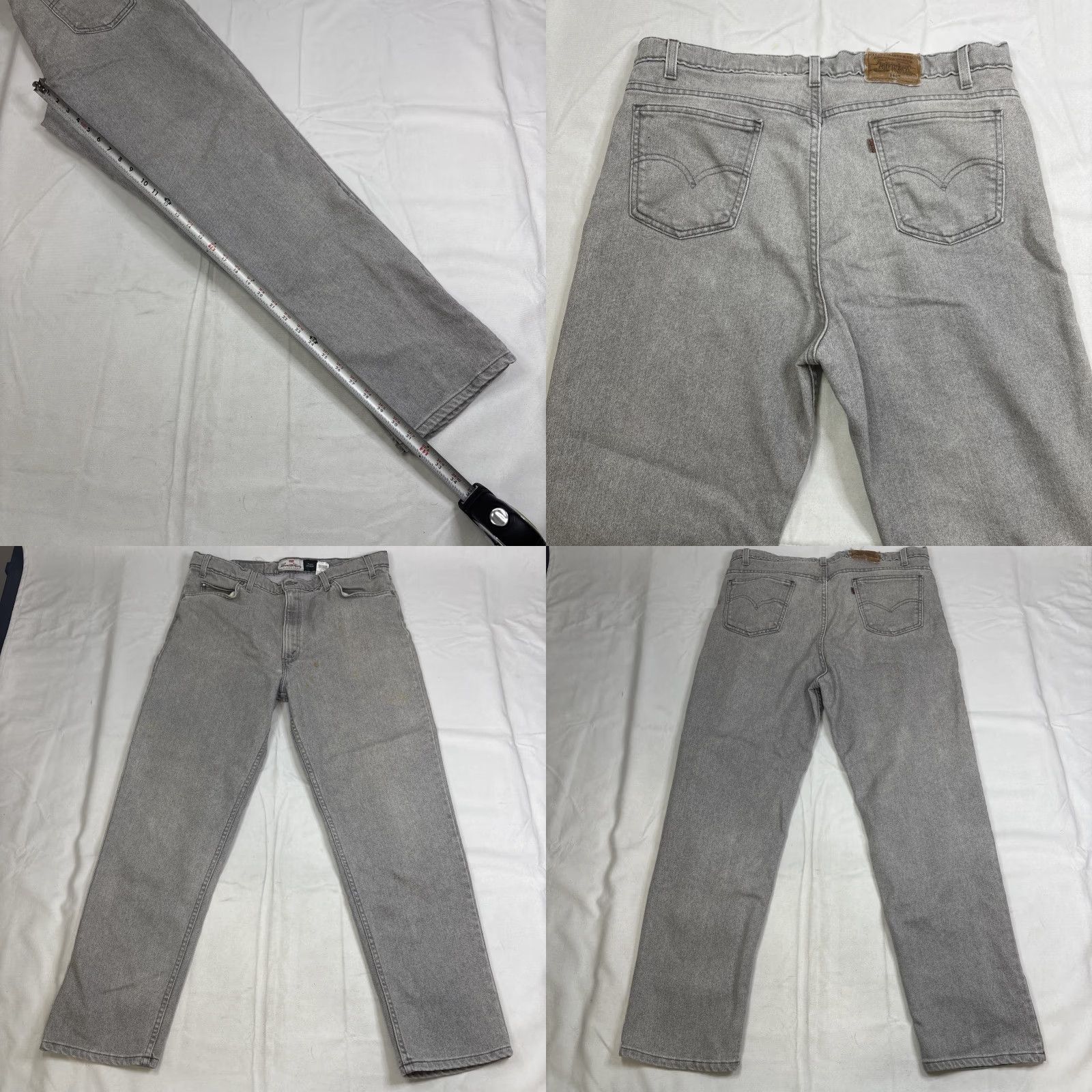 Levi's VINTAGE Levi's 540 Jeans Mens 40 x 32 Gray Loose Tapered 90s Y2K USA Made Tag 40 X 32 - Jeans - Mens Size US 40 / EU 56 - 8 Thumbnail