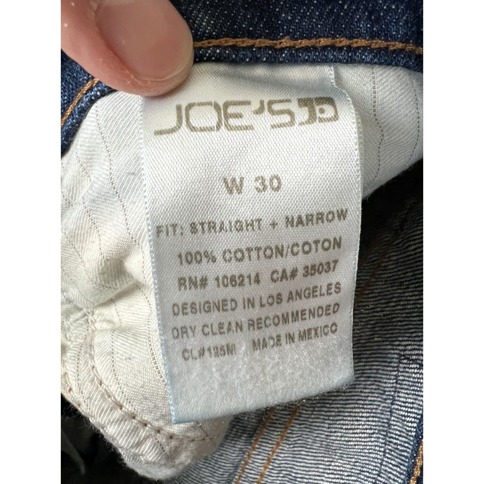 Vintage Joe's Jeans Forni Slim Straight Vintage Reserve 1971 Denim Jeans 30x27 Blue Mens Regular Zip Size US 30 / EU 46 - 5 Thumbnail