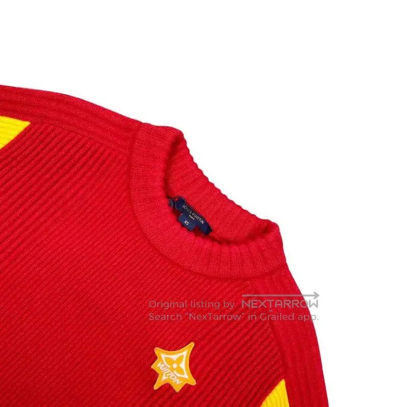 Louis Vuitton Louis Vuitton Red Cashmere Knit Sweater . Size S / US 4 / IT 40 - 3 Thumbnail