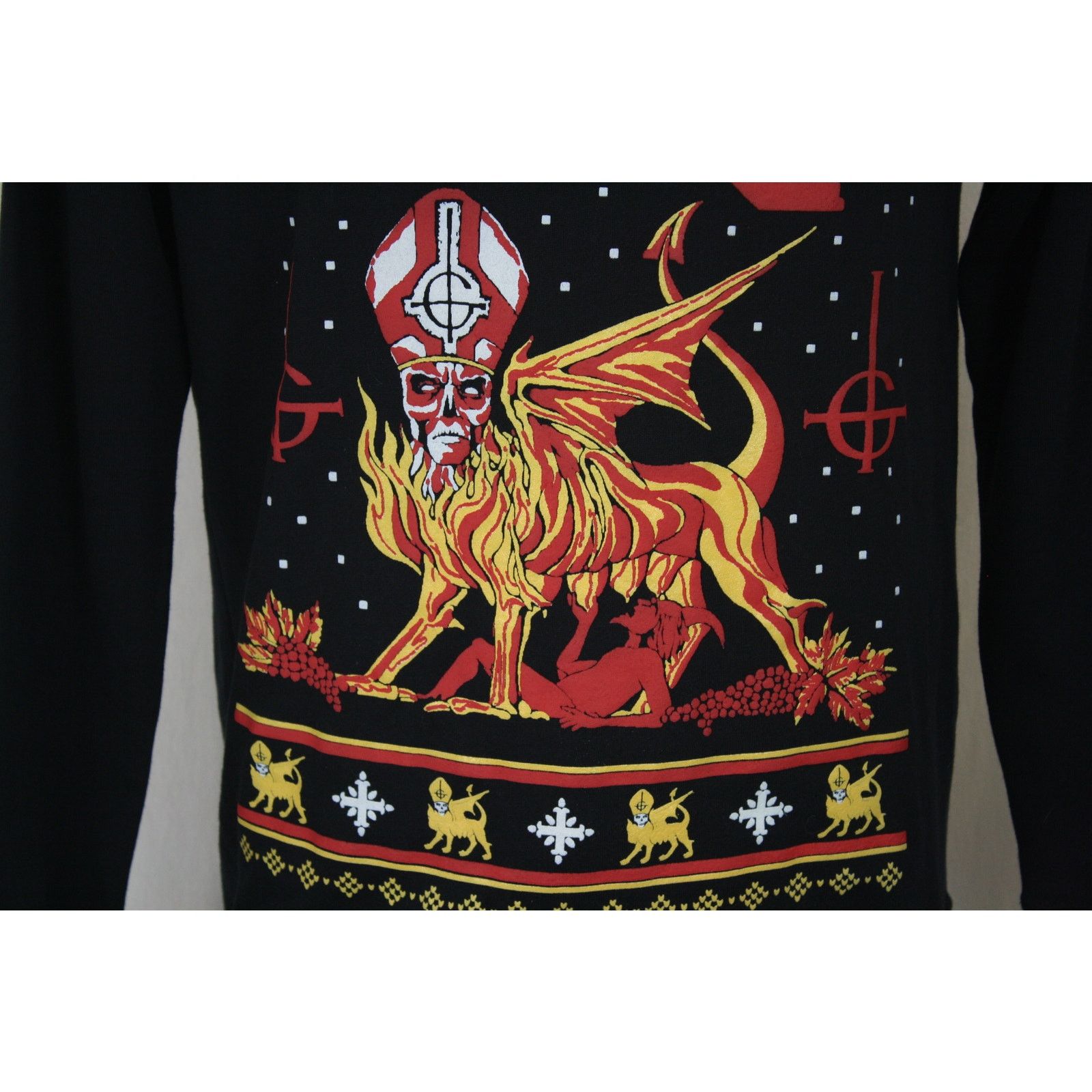 Hot Topic NWT Ghost Band Papa Emeritus Black Crewneck Sweatshirt Size US M / EU 48-50 / 2 - 3 Thumbnail