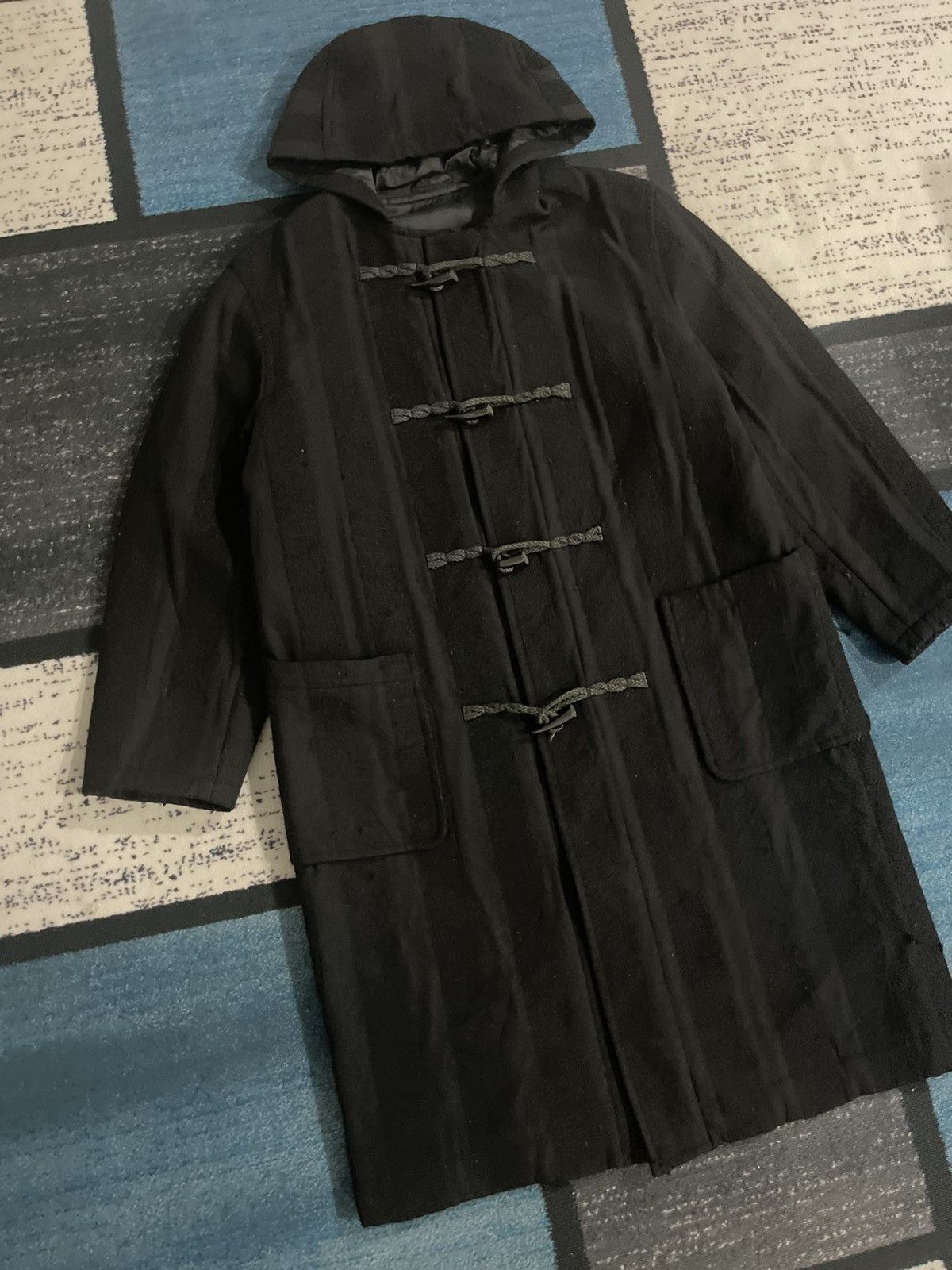 Yohji Yamamoto Vintage A.A.R Yohji Yamamoto Durban Hoodie Duffle Jacket Size US XL / EU 56 / 4 - 5 Thumbnail