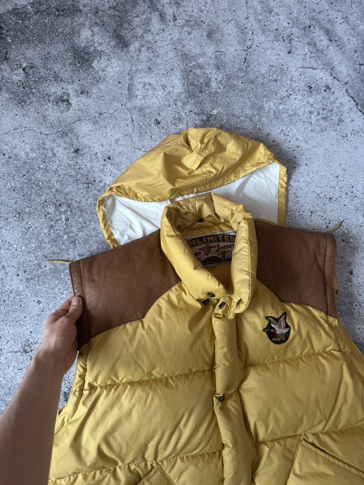 Tod's Tod’s Unlimited Down Vest Vintage Real Leather Outdoor 90s Size US XL / EU 56 / 4 - 4 Thumbnail
