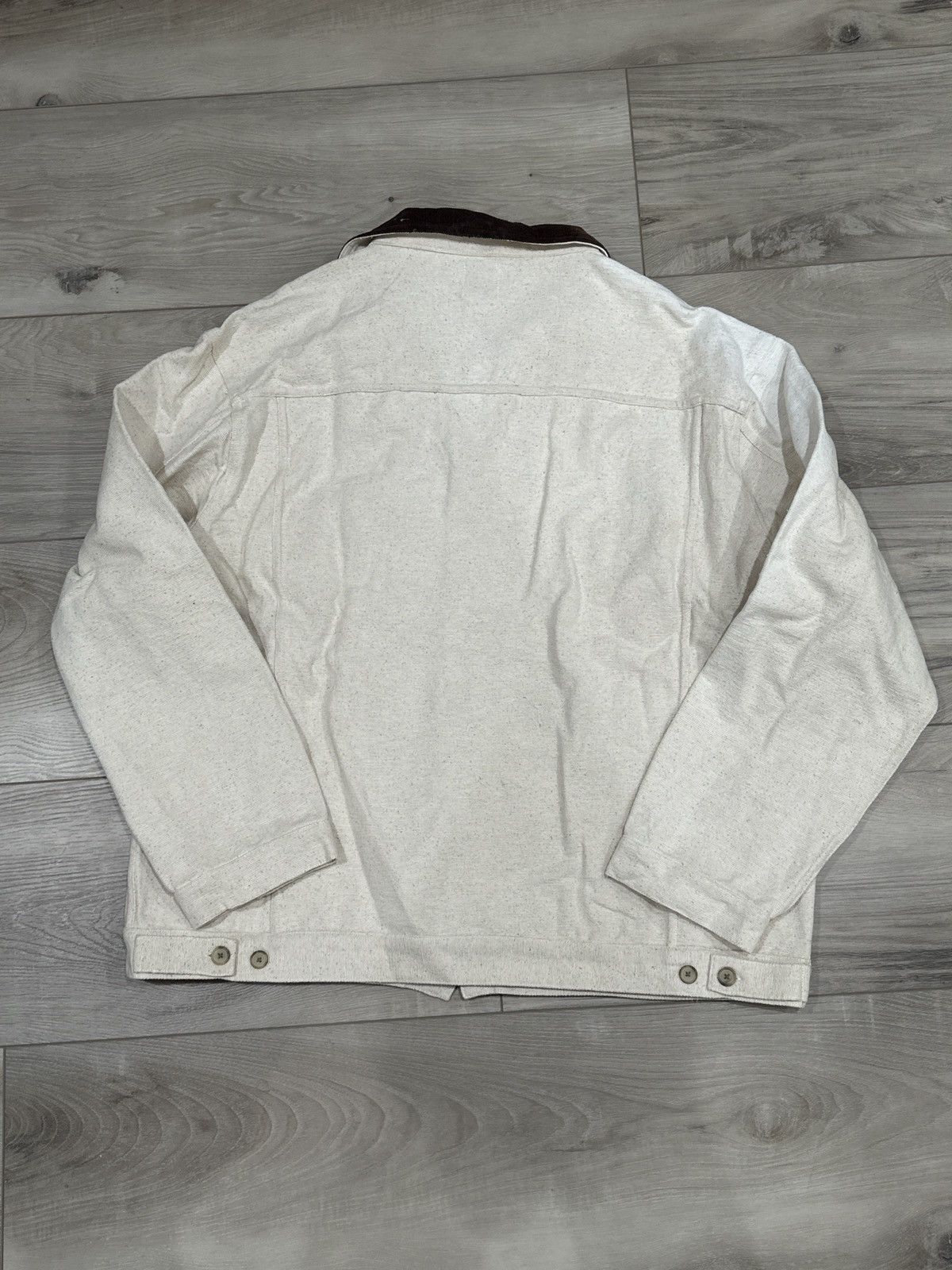 18 East 18 East Apamaan Trucker Jacket- Undyed Khadi Size US XL / EU 56 / 4 - 2 Thumbnail