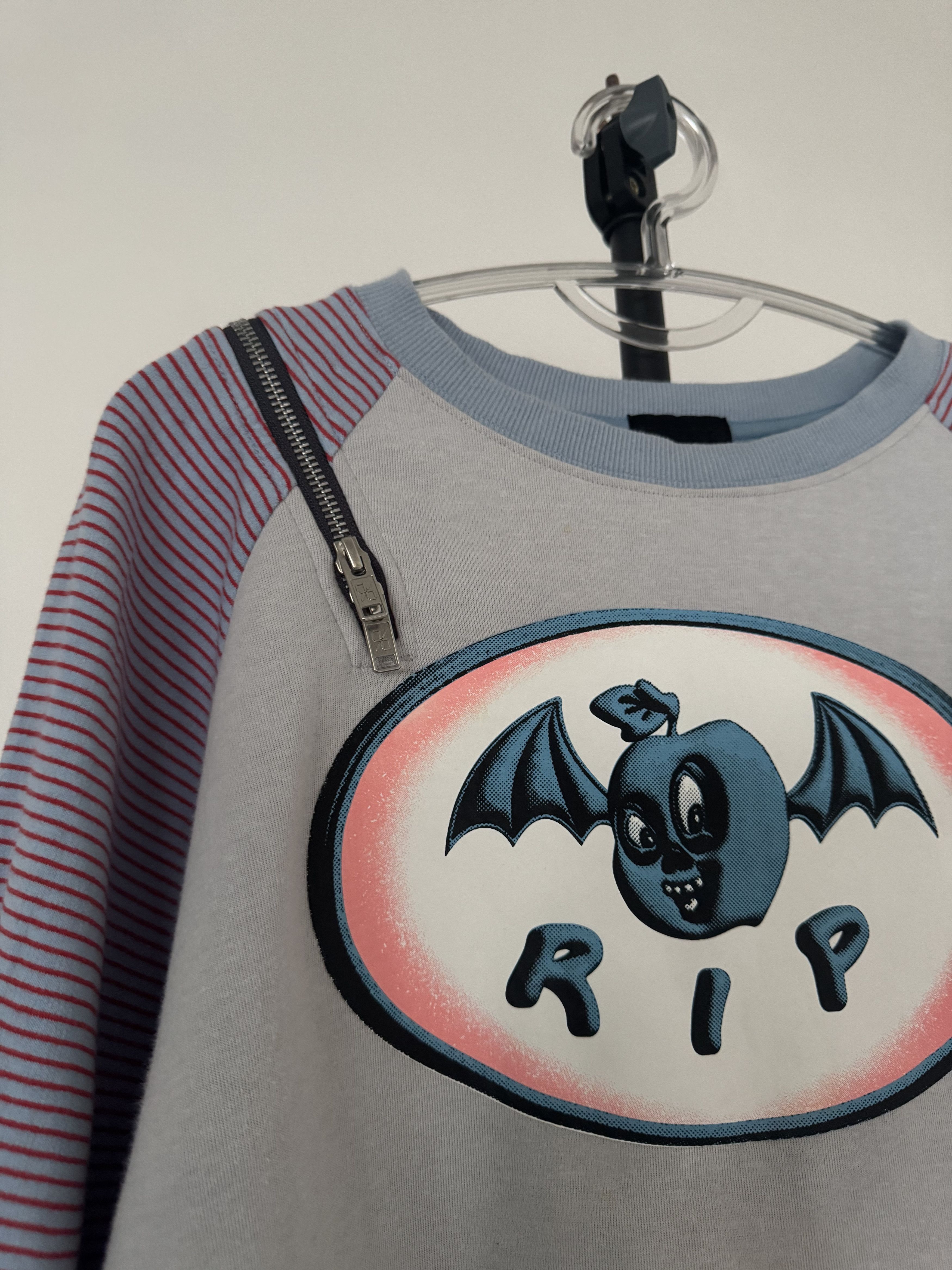 99%IS- R.I.P Cut Out Zipper Sweatshirt / Glow In The Dark Size US L / EU 52-54 / 3 - 14 Thumbnail