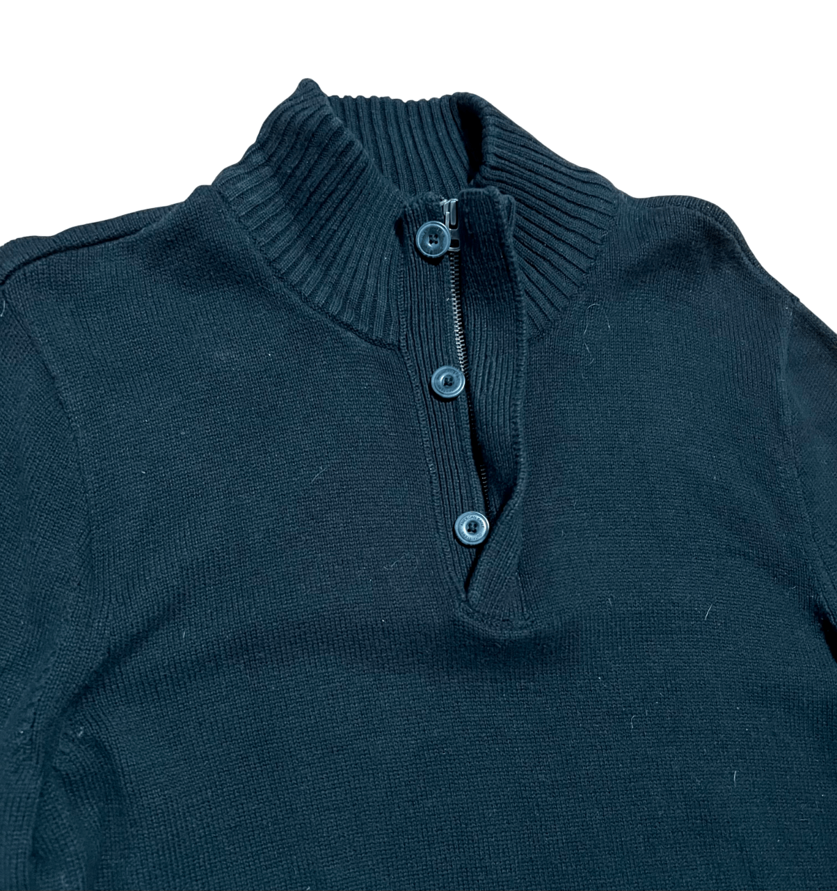 American Eagle Outfitters American Eagle Athletic Fit 3 Button Quarter Zip Sweater Size US XL / EU 56 / 4 - 2 Thumbnail
